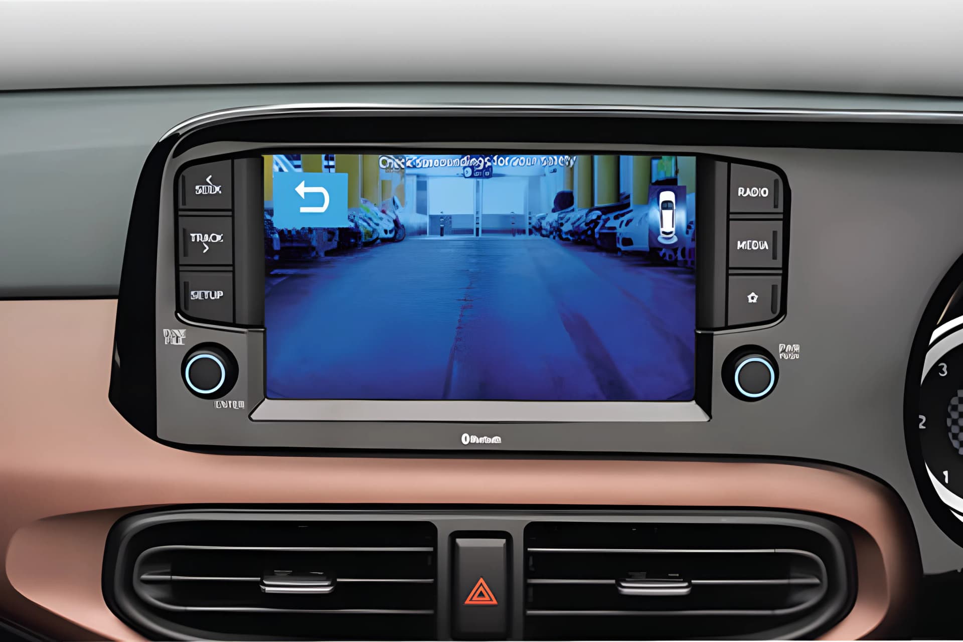 Hyundai Aura Driver Rear View Monitor View