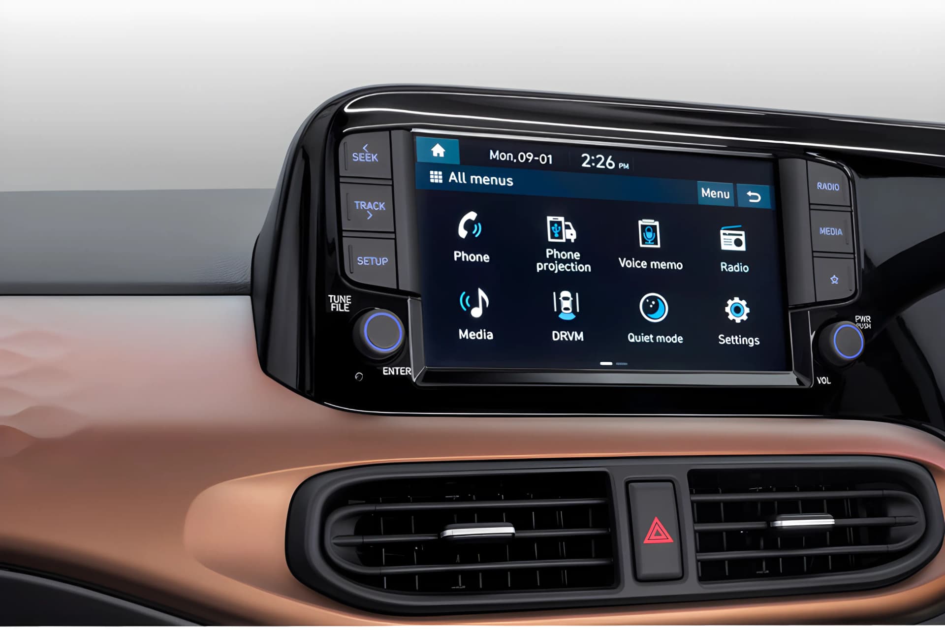 Hyundai Aura Advanced Infontainment And Voice Control View