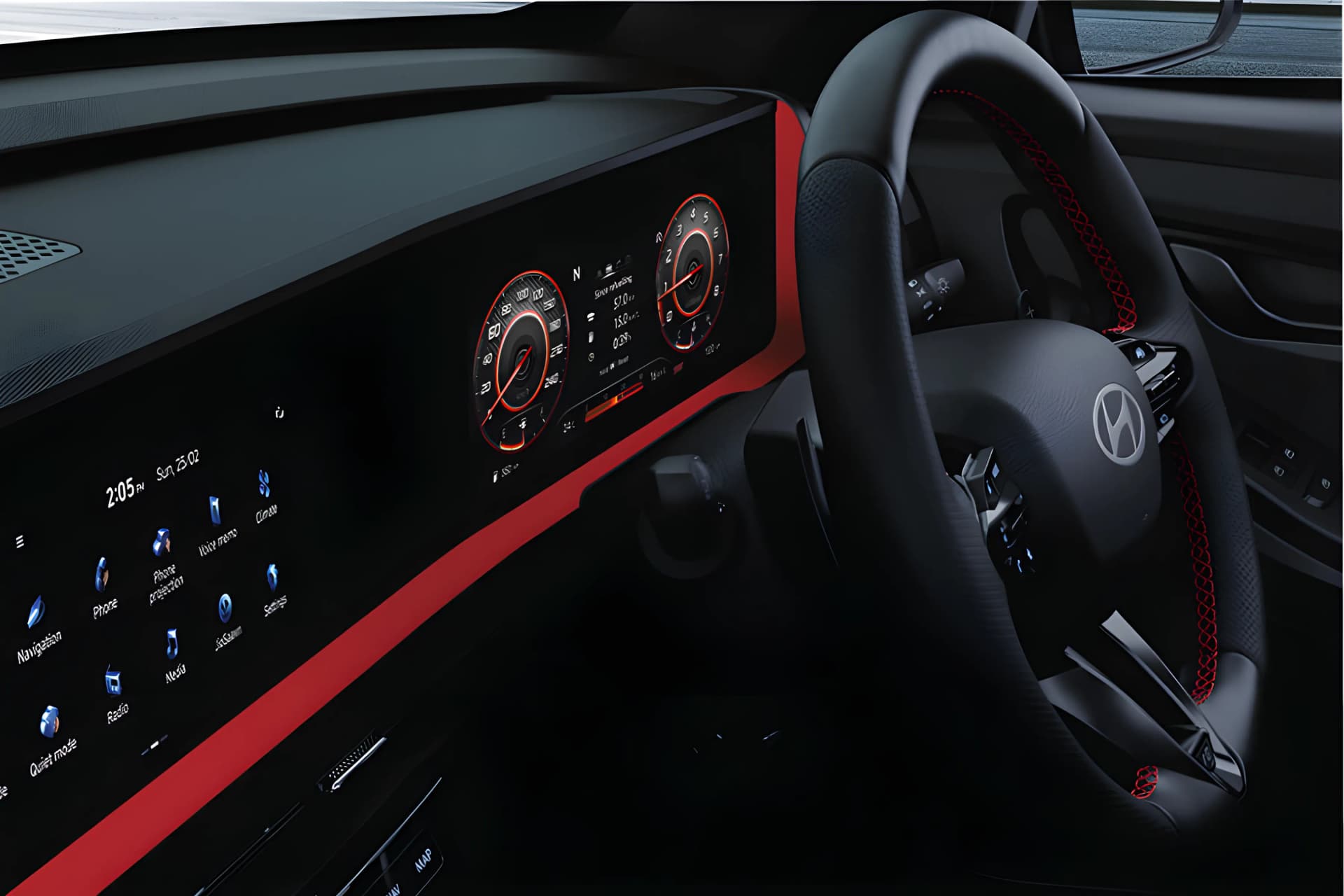 Hyundai Creta N Line Steering Wheel View