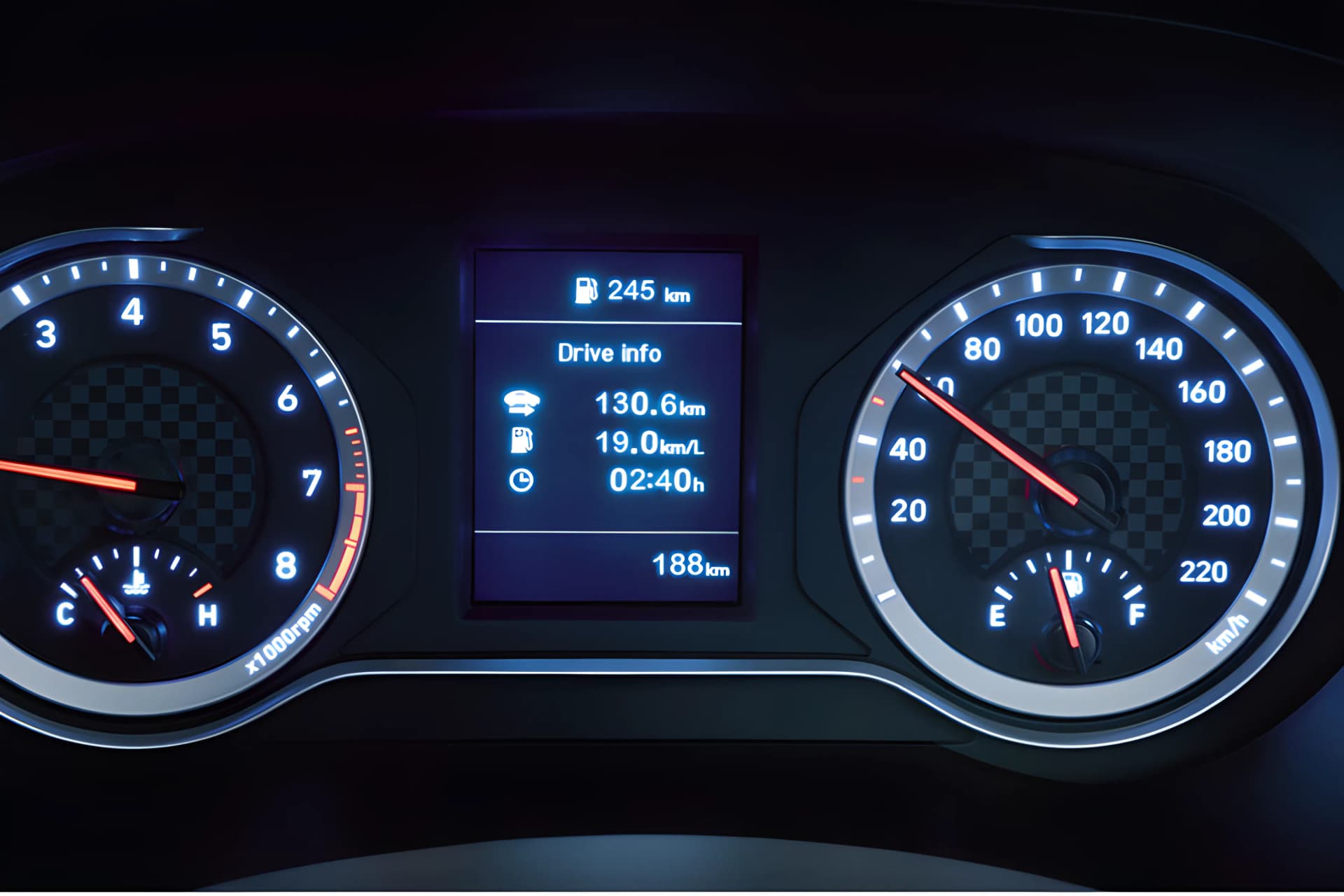 Hyundai Grand i10 Nios Instrument Cluster View