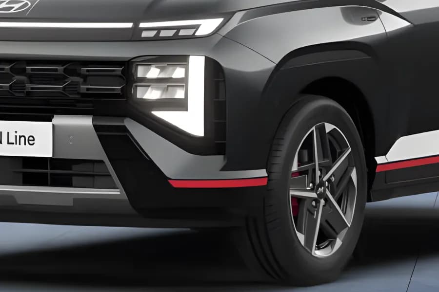 Hyundai Venue N Line LED DRLs And LED Headlamp View
