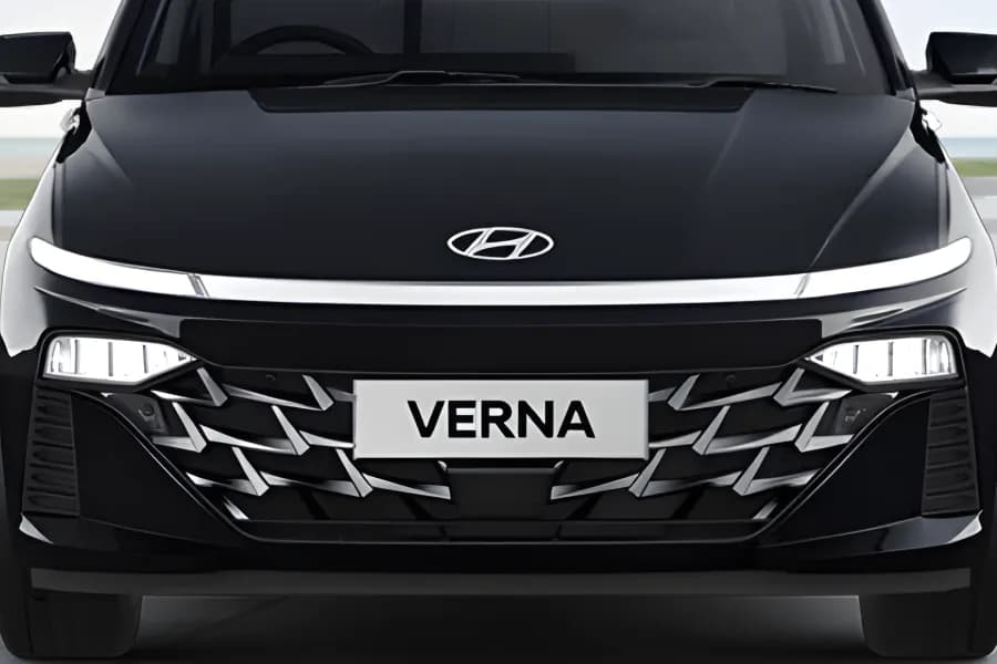 Hyundai Verna Front Grille View