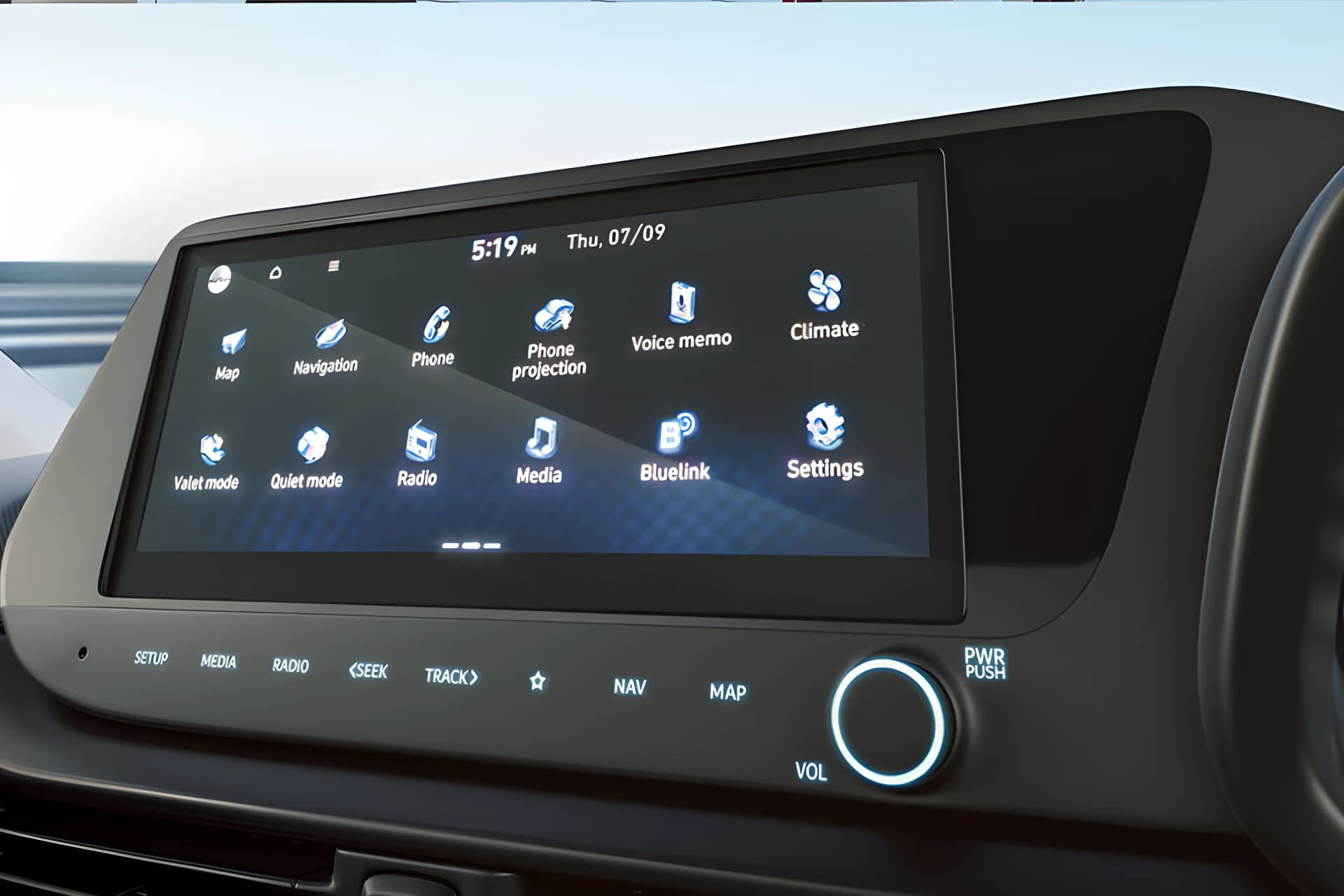 Hyundai i20 Infontainment System View