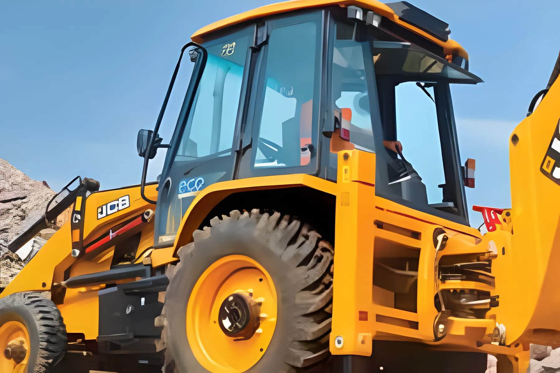 JCB 3DX Xtra Stabilizer View