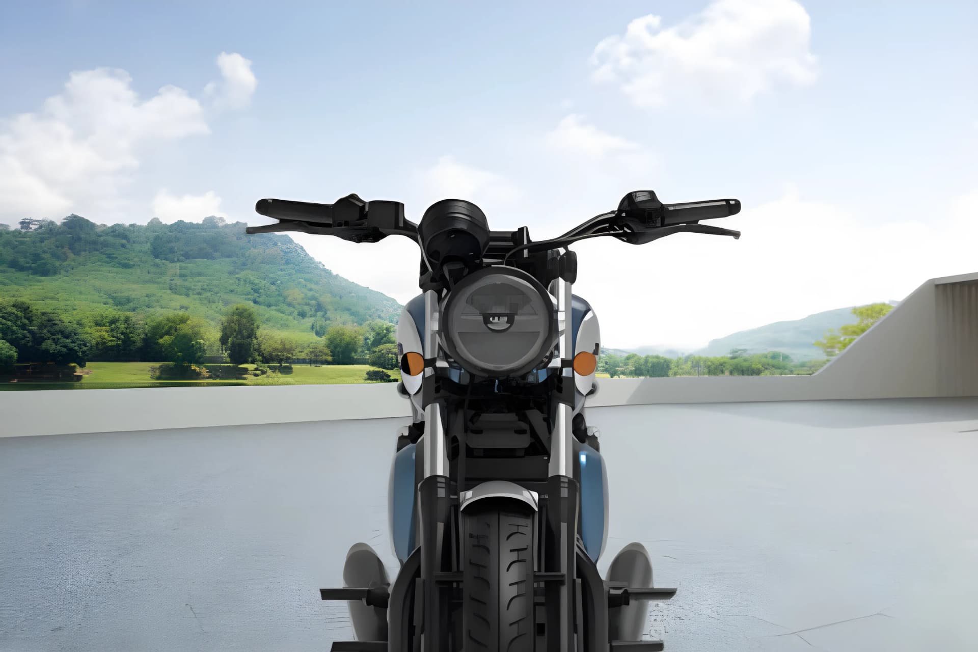 Jawa 42 Headlight View