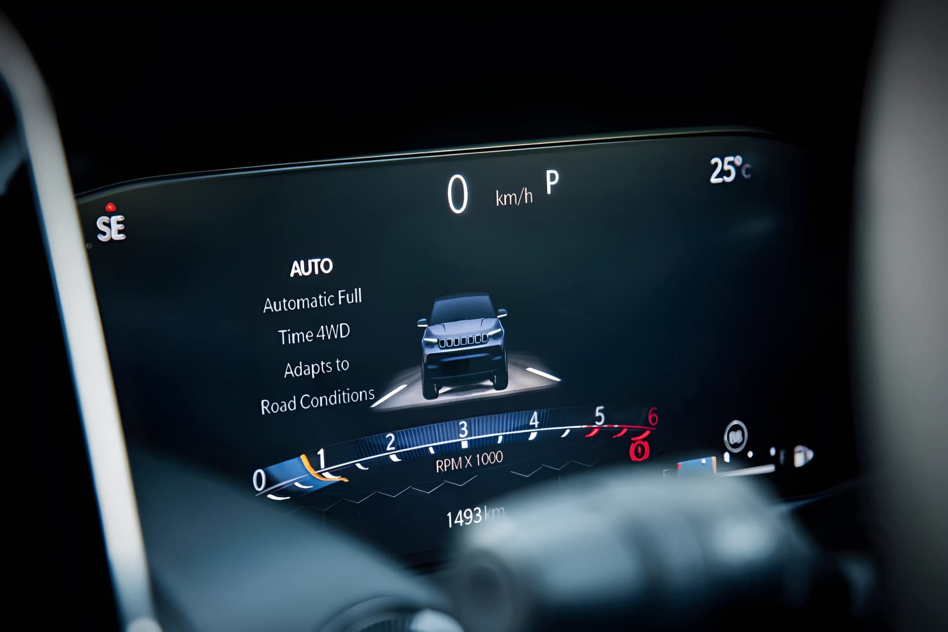 Jeep Compass  Digital Intrument Cluster View