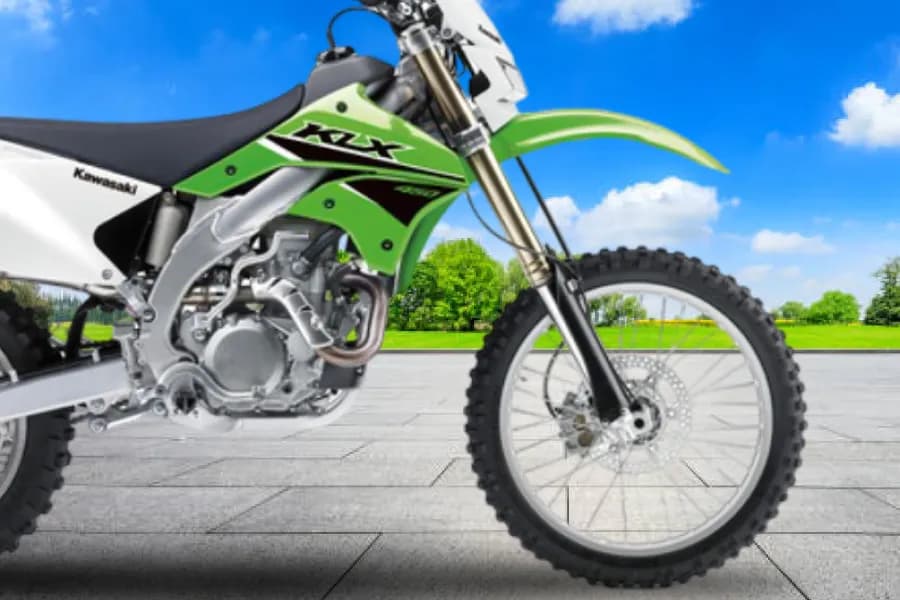 Kawasaki KLX450R Front Wheel View