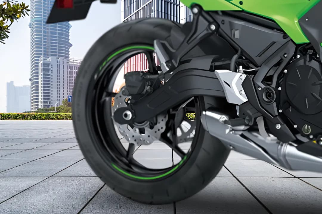 Kawasaki Ninja 650 Rear Wheel View