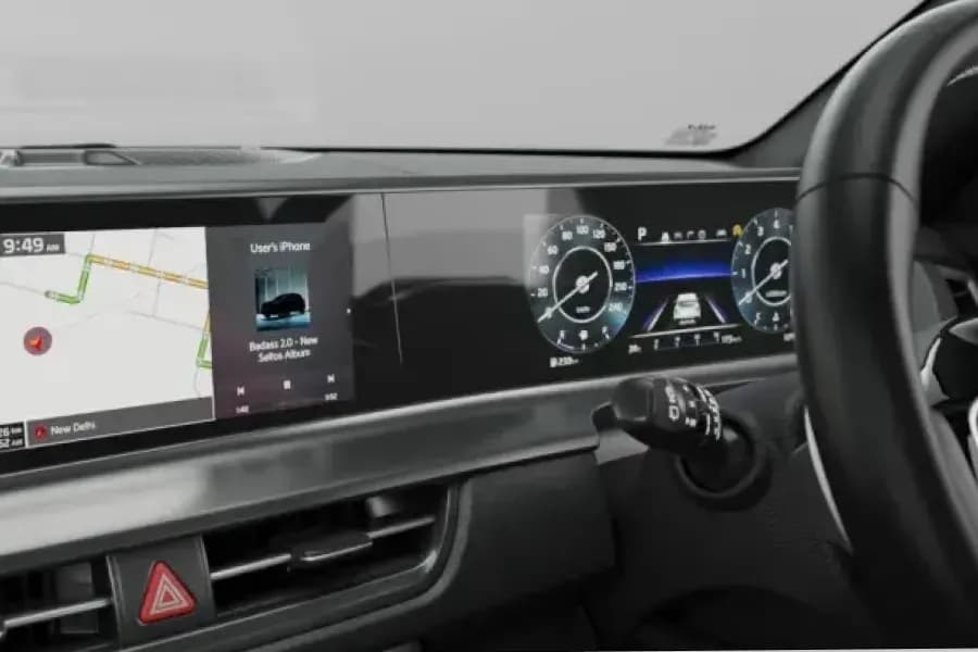 Kia Seltos Google Map View