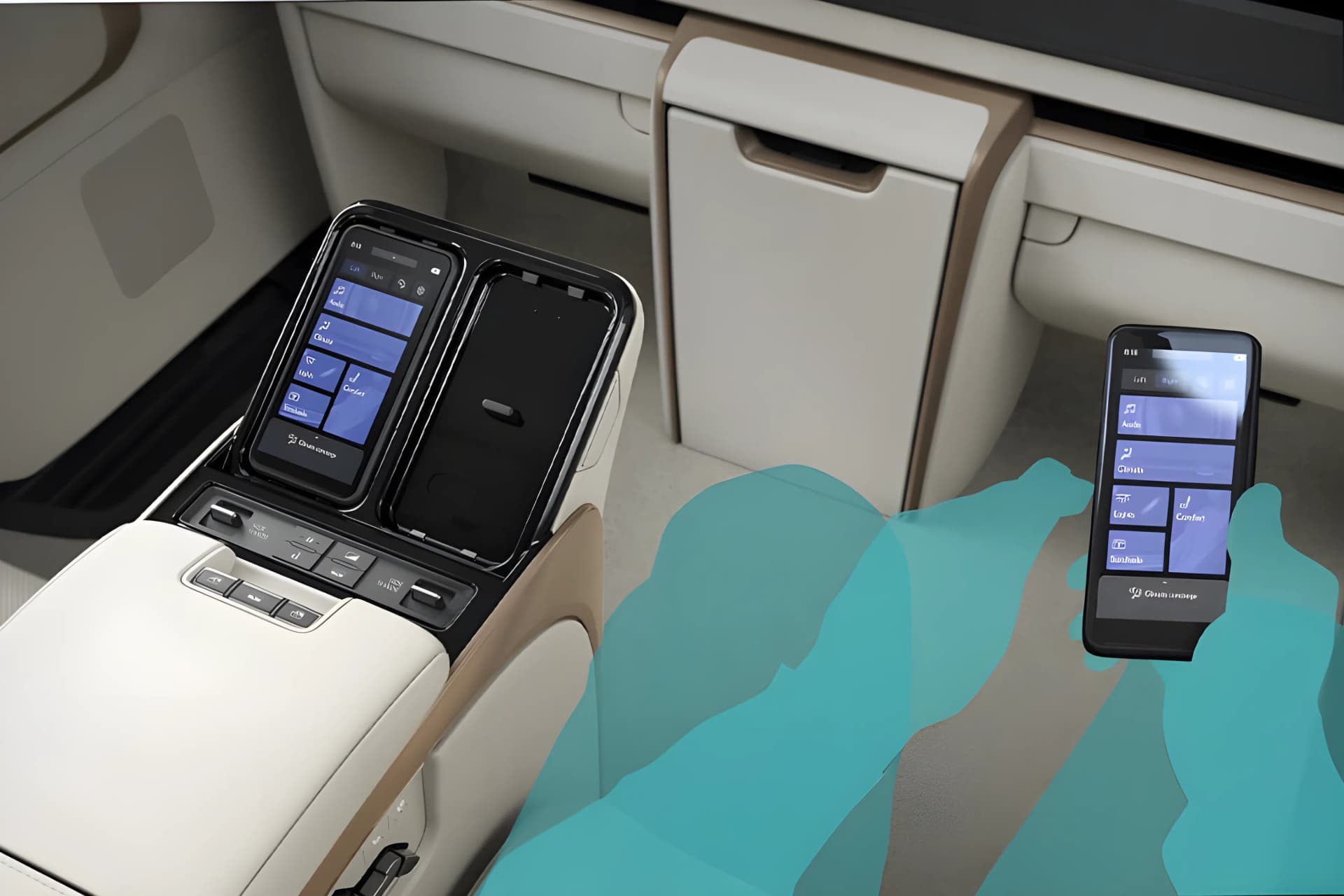 Lexus LM Mobile Holder View