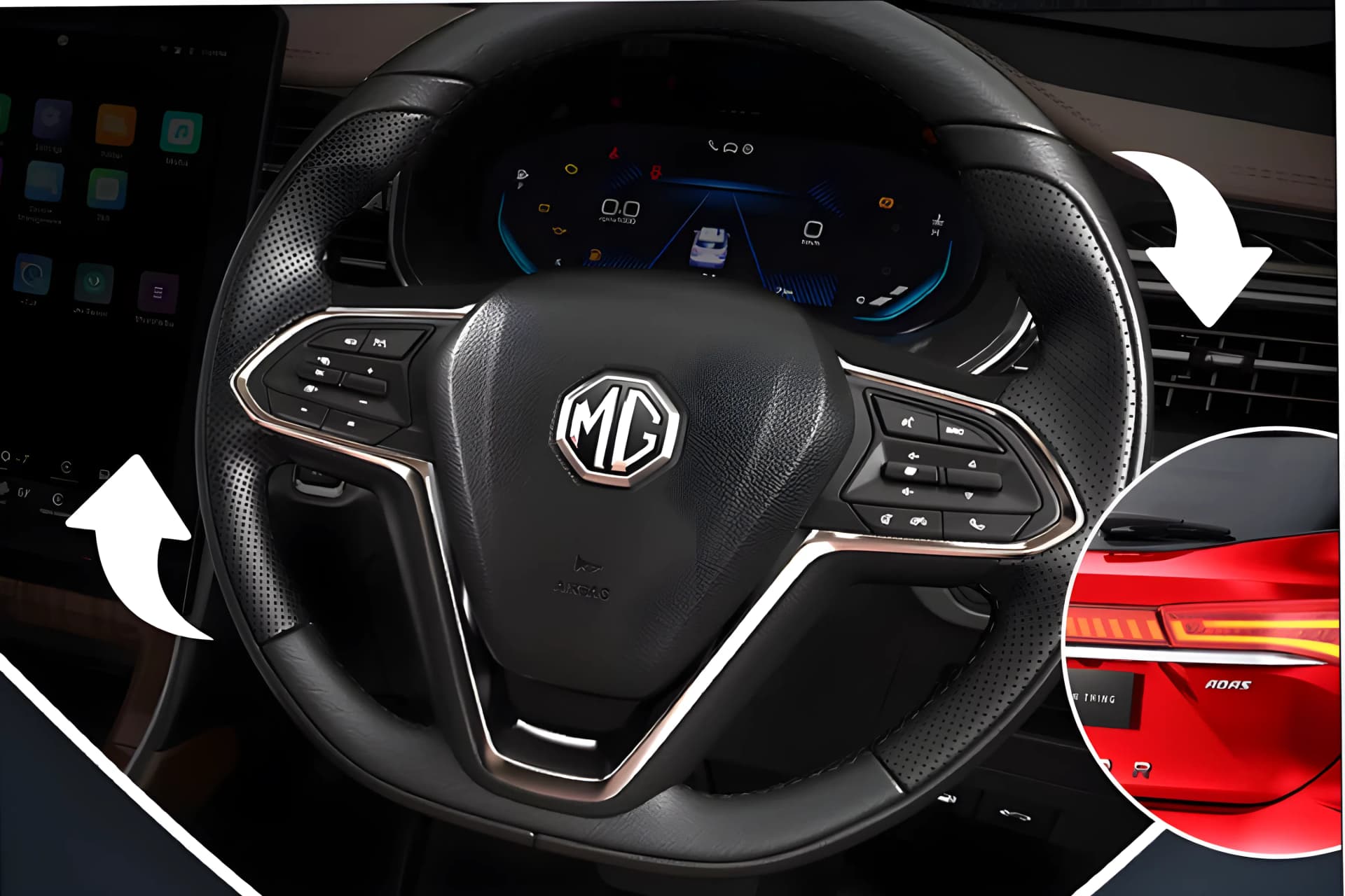 MG Hector Steering Wheel View