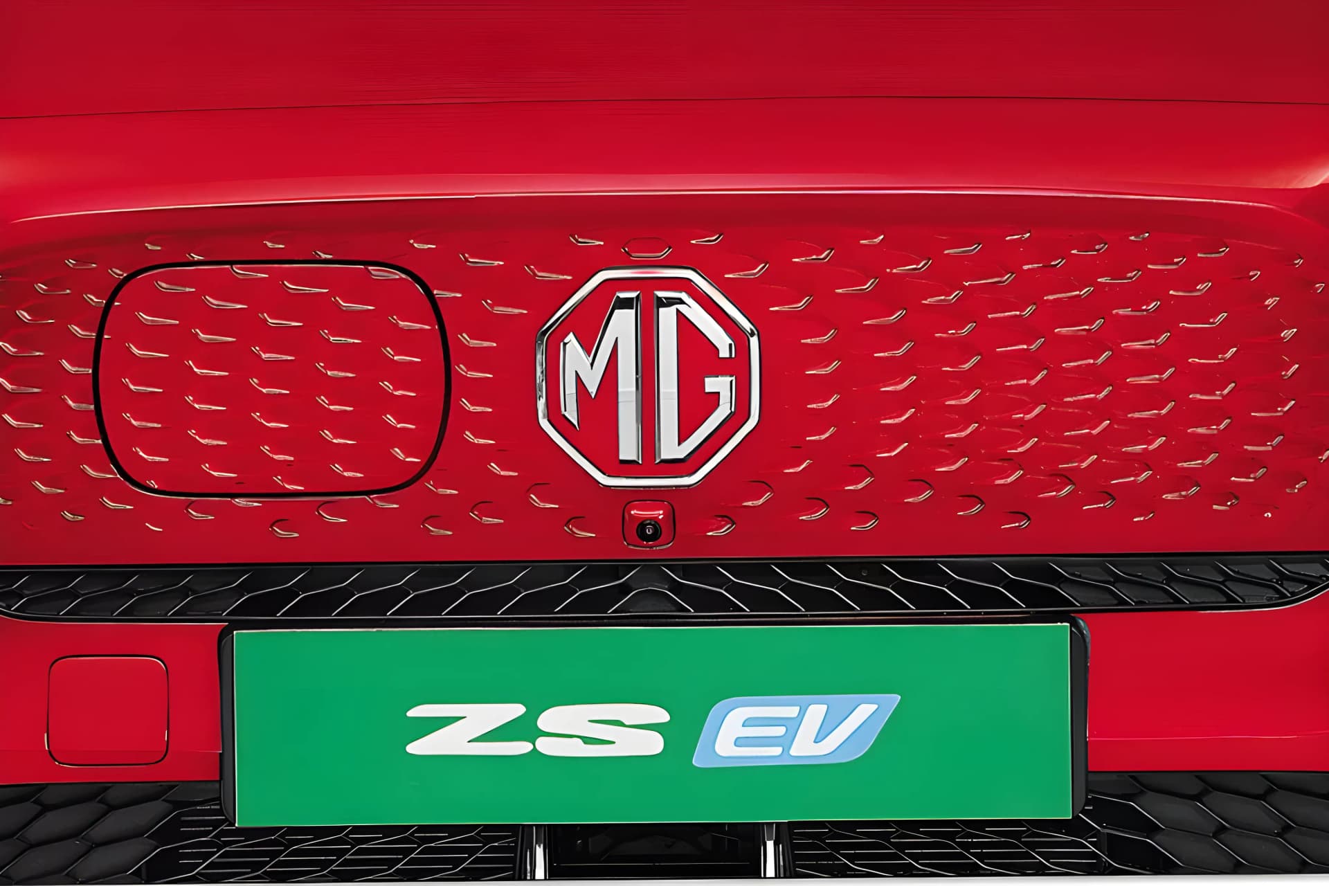 MG ZS EV Number Plate View