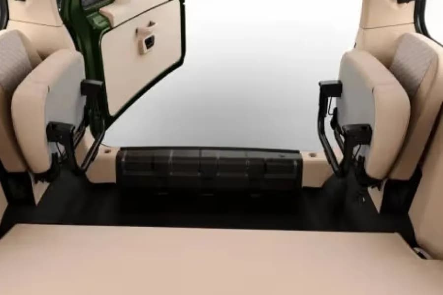 Mahindra Bolero Neo Plus Foldable Rear Seat View