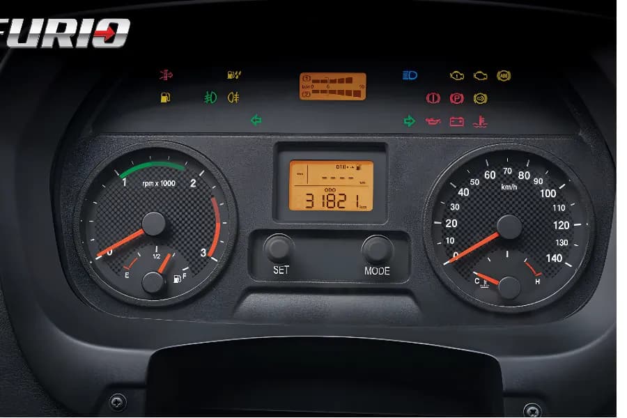 Mahindra Furio 10 Cluster View