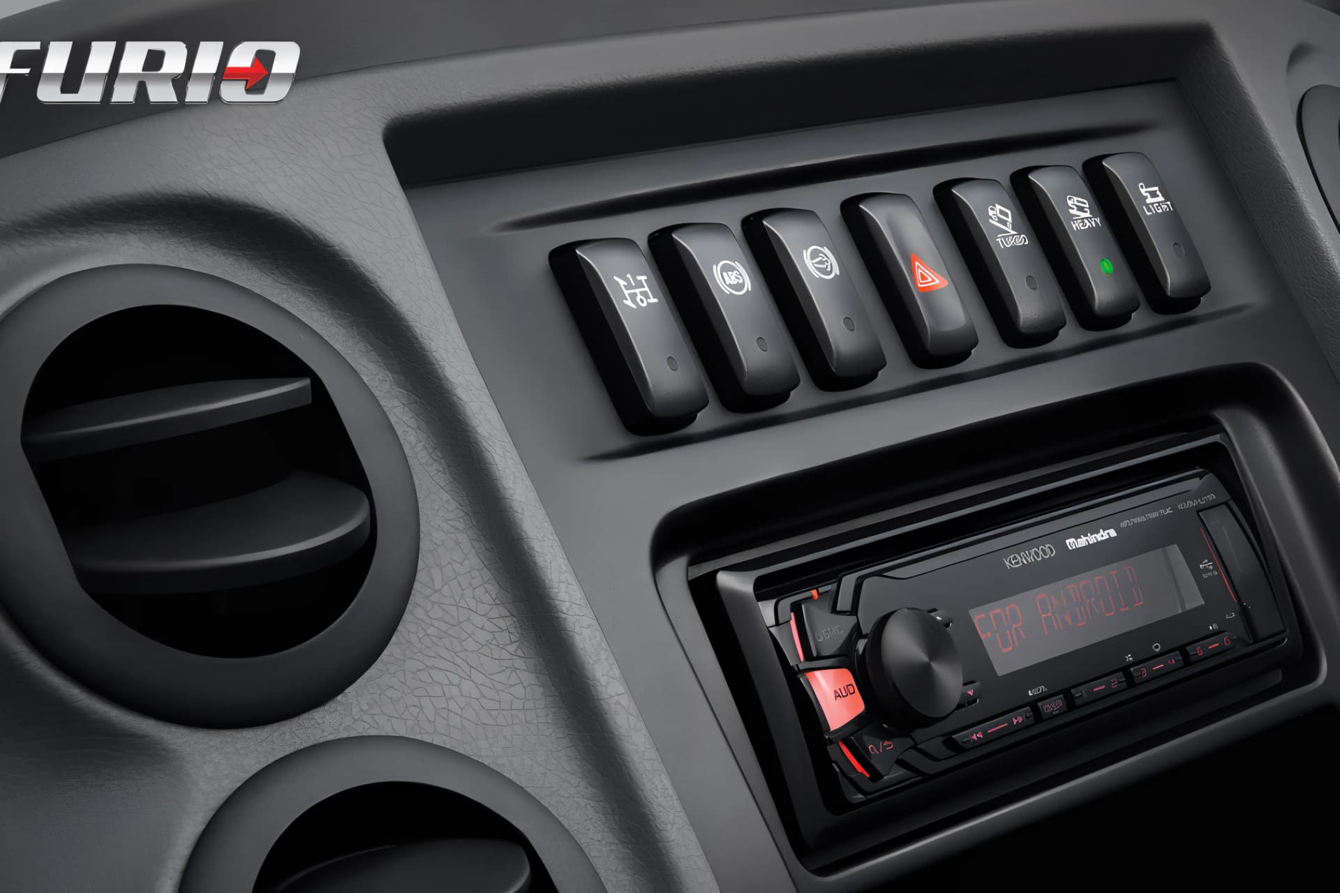 Mahindra Furio 11 AC Vent And Music System View