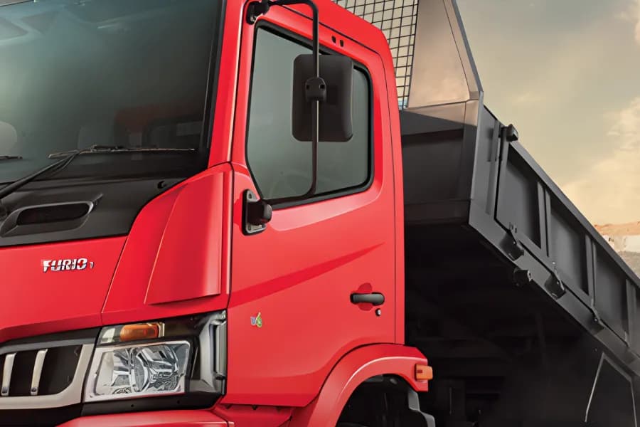 Mahindra Furio 7 Tipper Side Mirror View