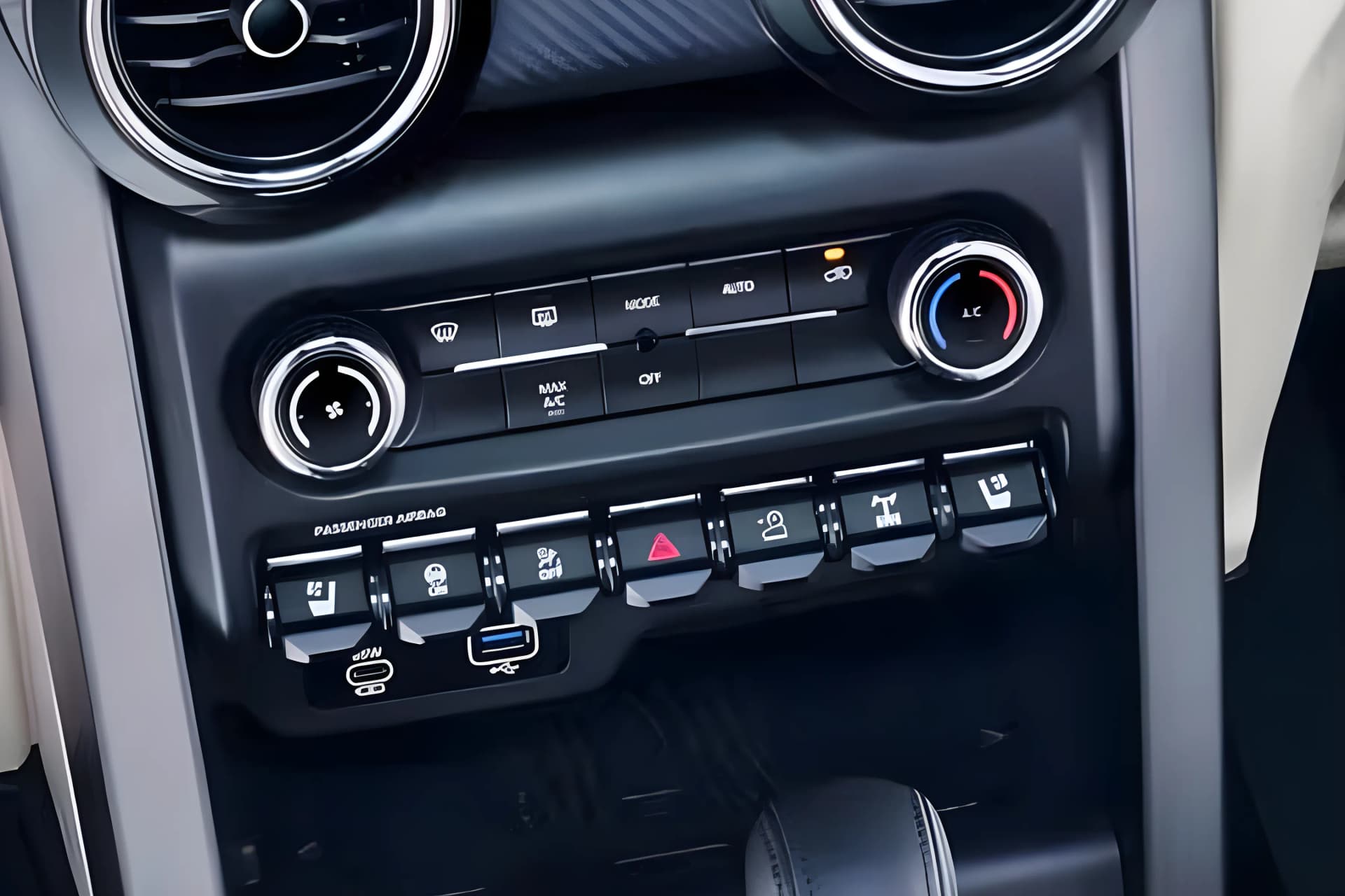 Mahindra Thar Roxx AC Controller Button View