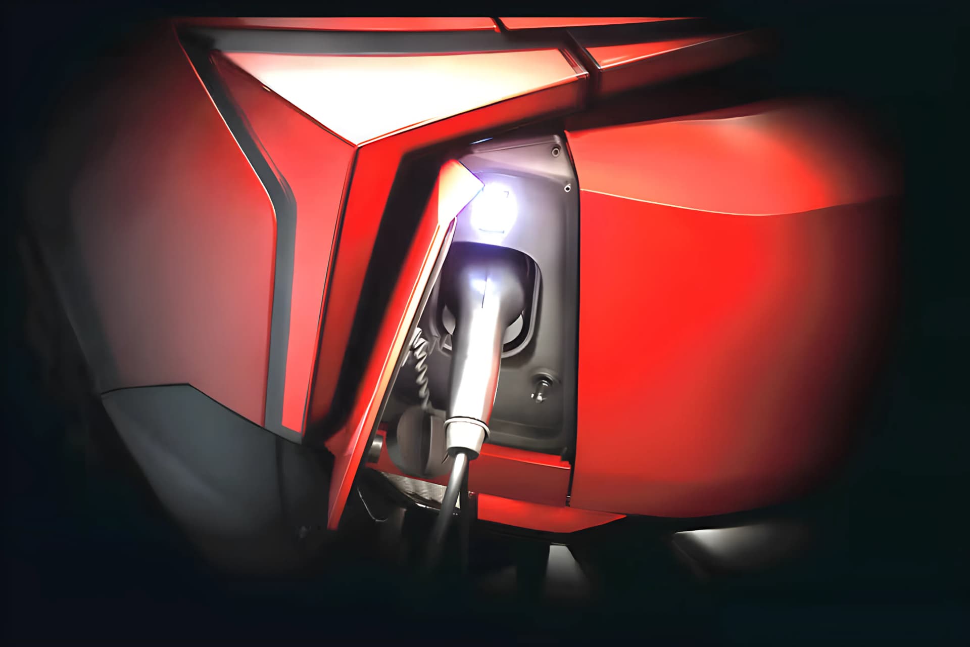Mahindra XEV 9E Electric Charging Port View