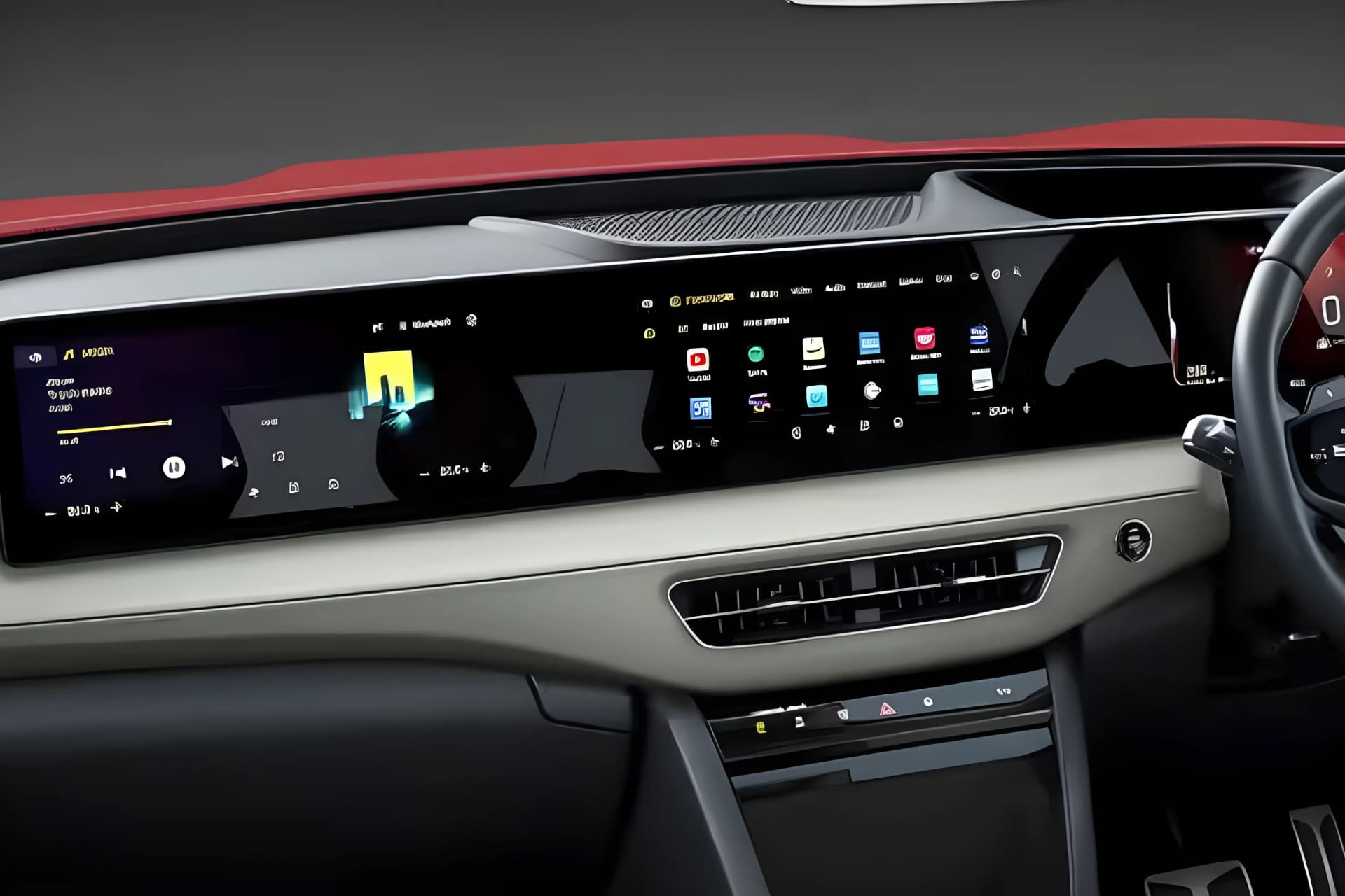 Mahindra XEV 9E Dual Tone Dashboard View