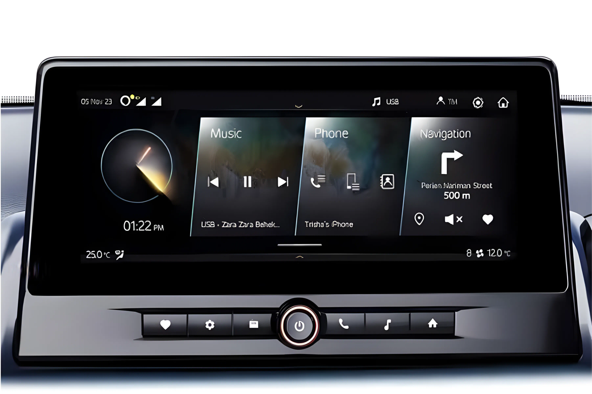 Mahindra XUV 400 EV Touchscreen View