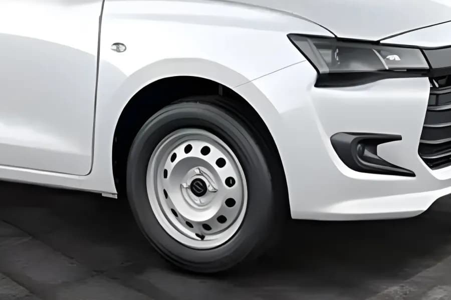 Maruti Tour S Front Wheel View