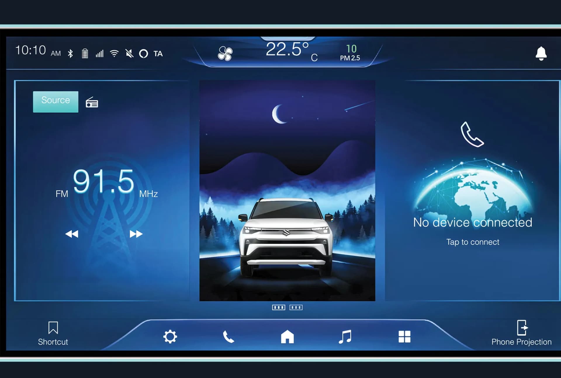 Maruti Suzuki Victoris  In Built App View