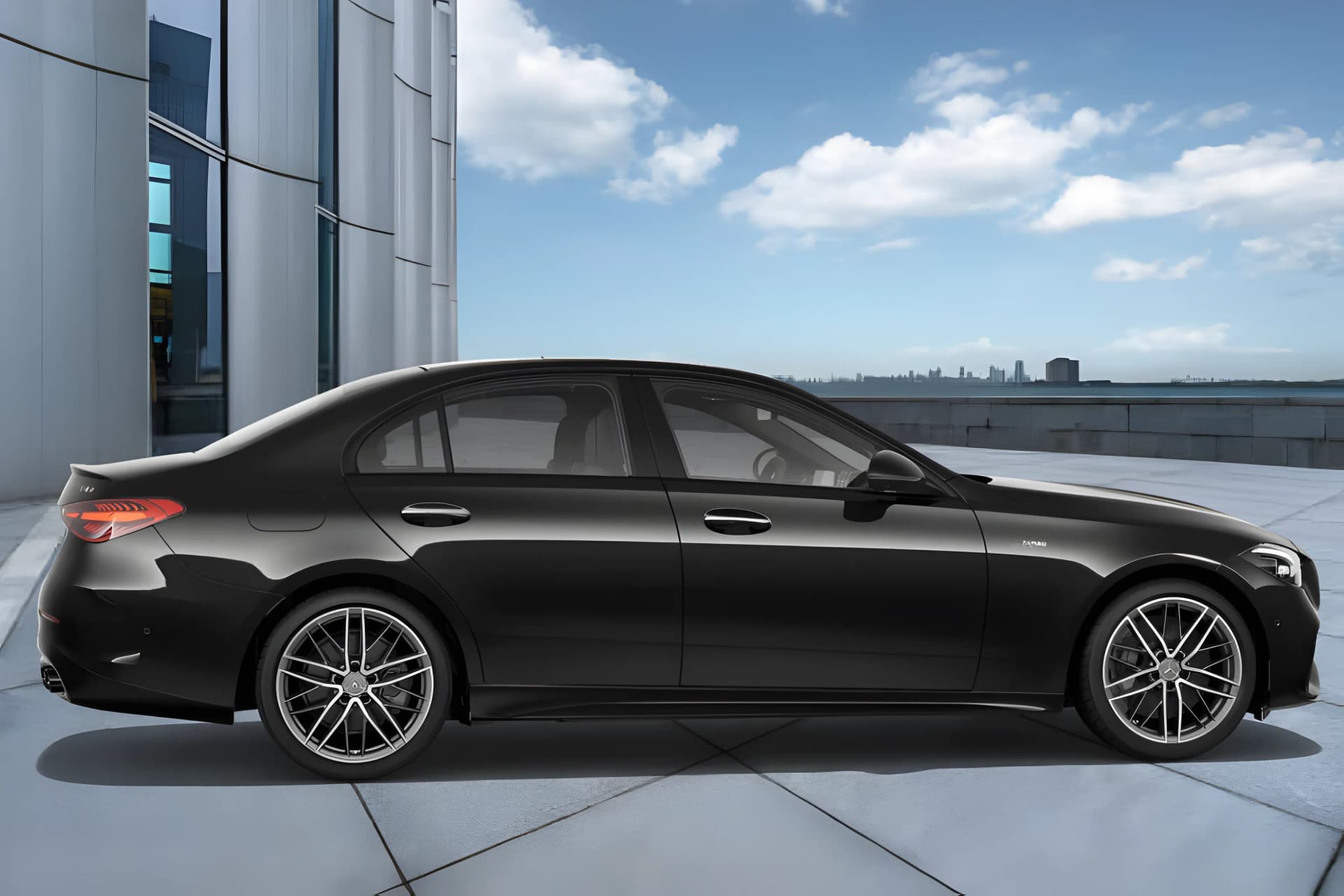 Mercedes Benz AMG C Class Hybrid Right Side View
