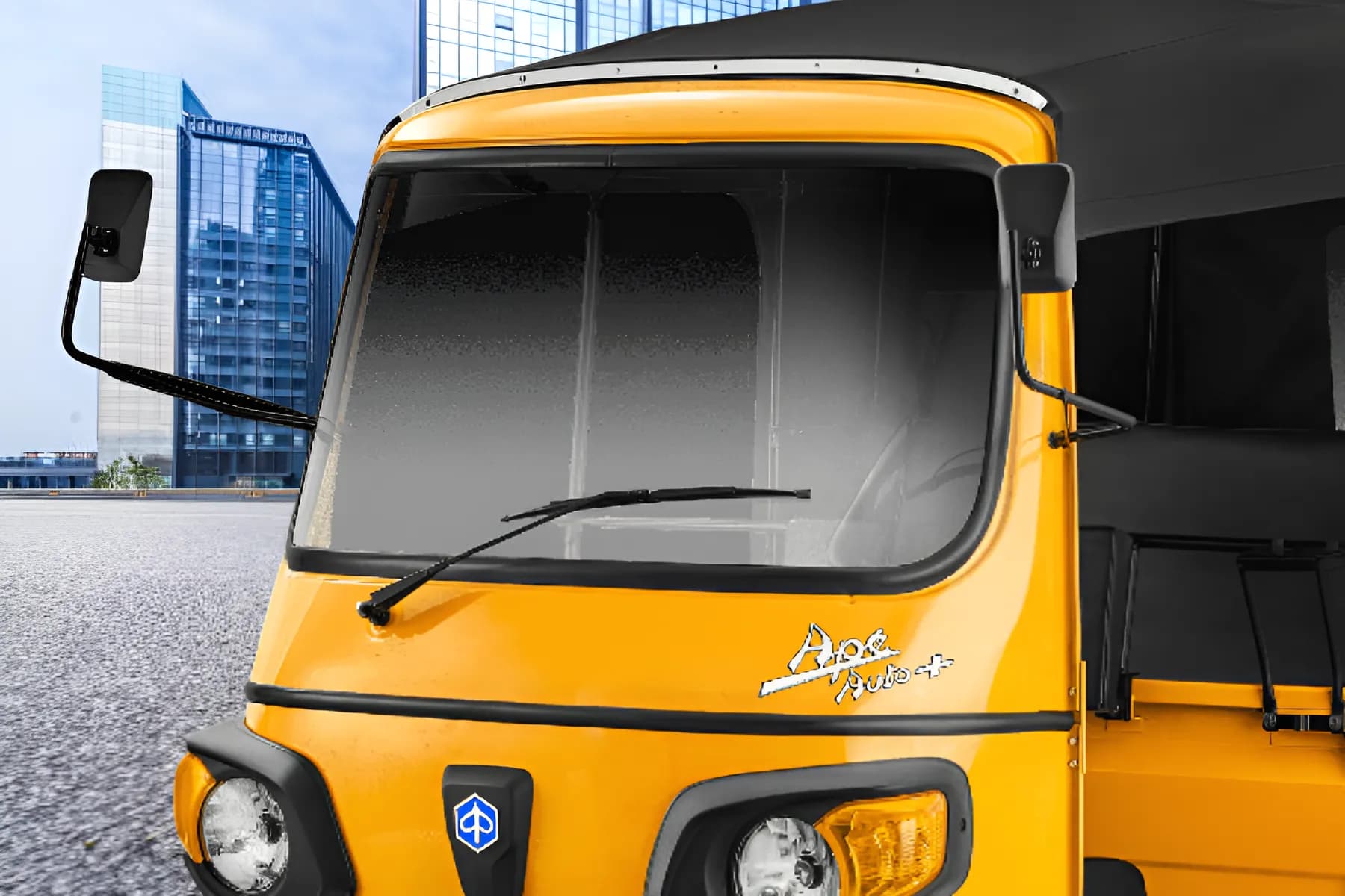 Piaggio Ape Auto Plus Windshield View