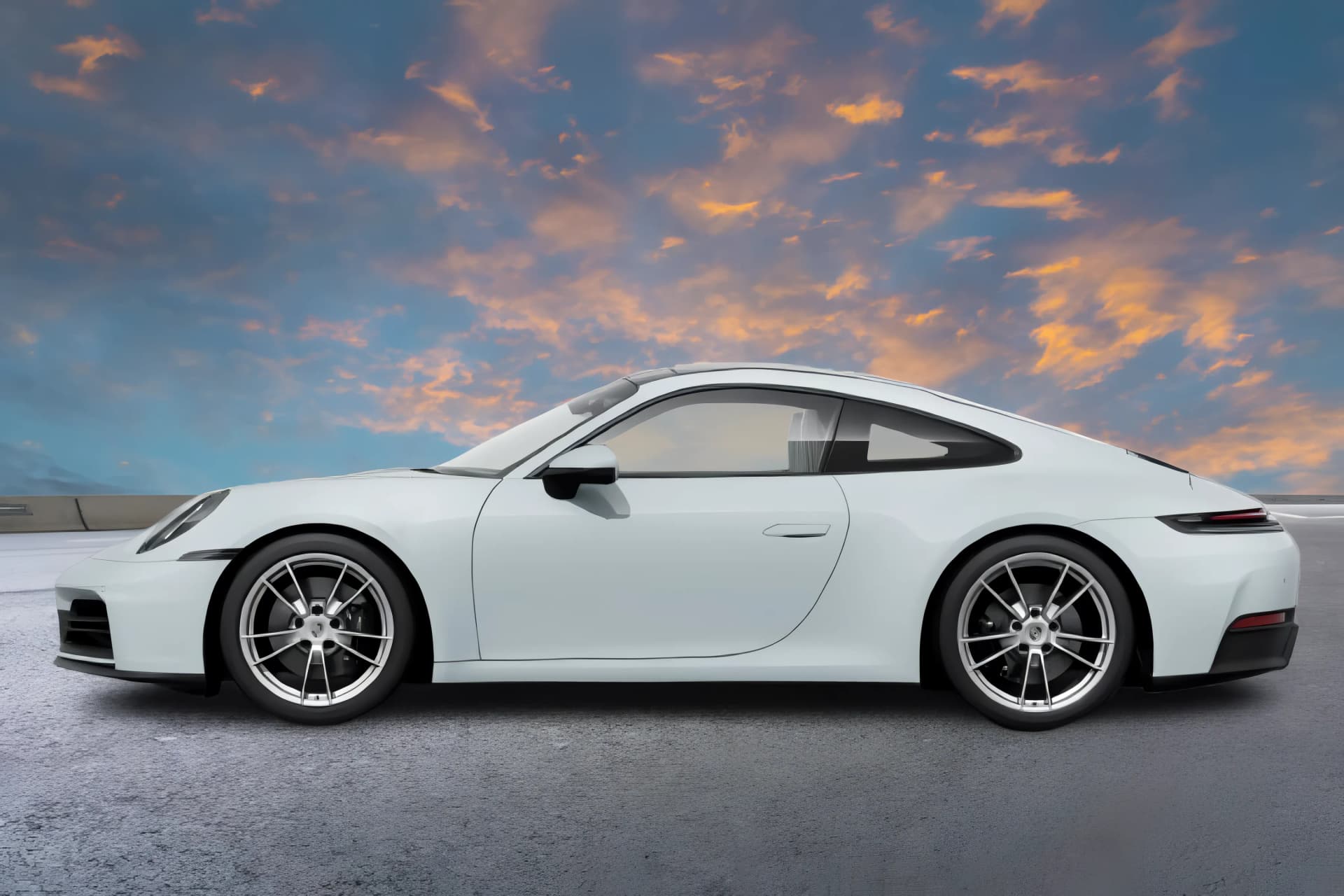Porsche 911 Left Side View