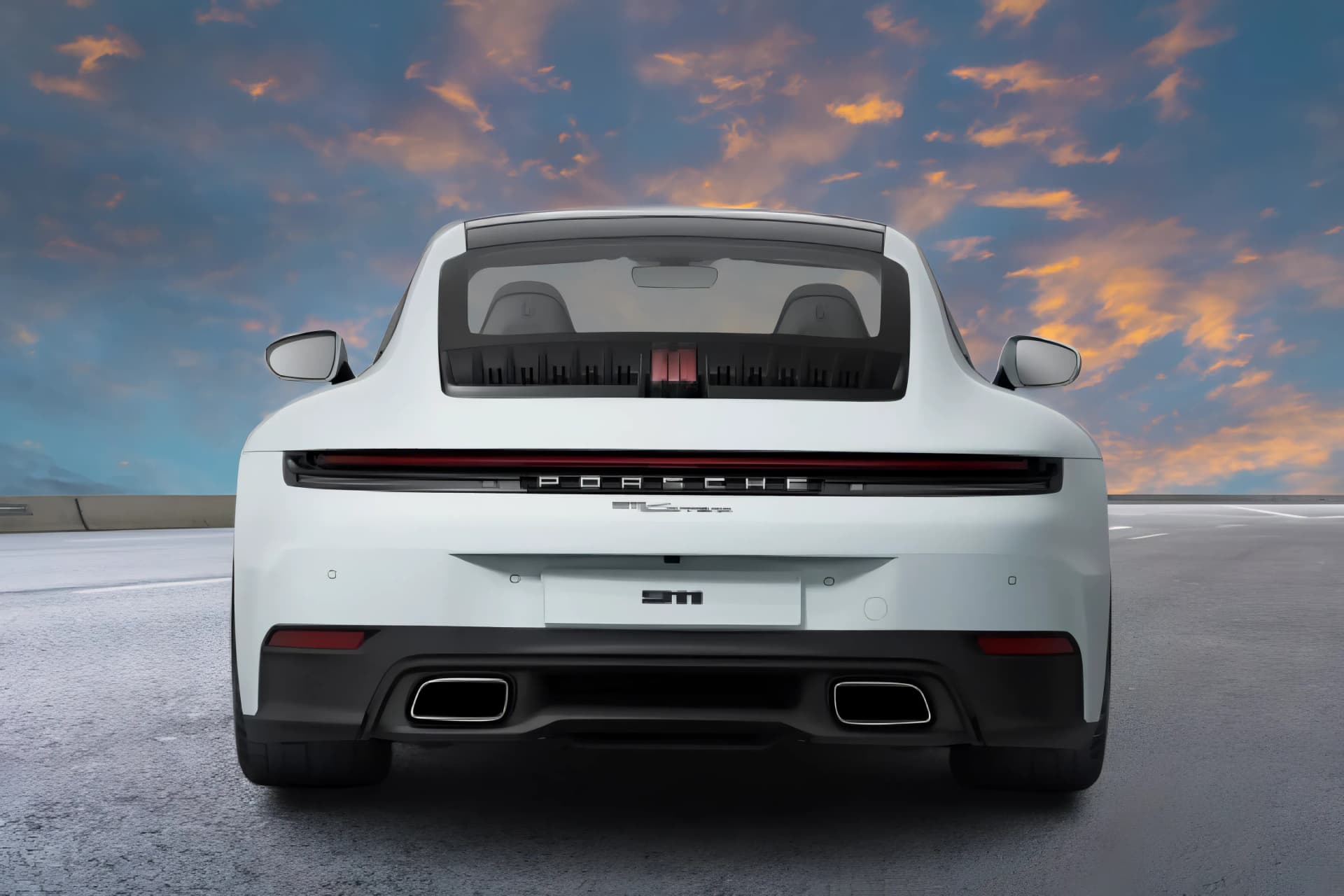 Porsche 911 Rear View