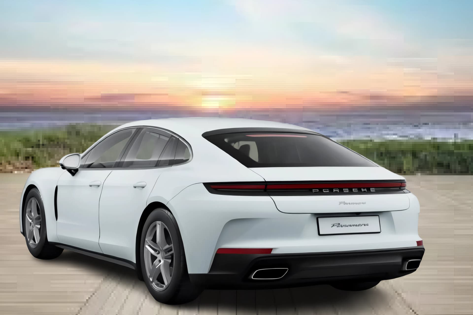 Porsche Panamera Rear Left View