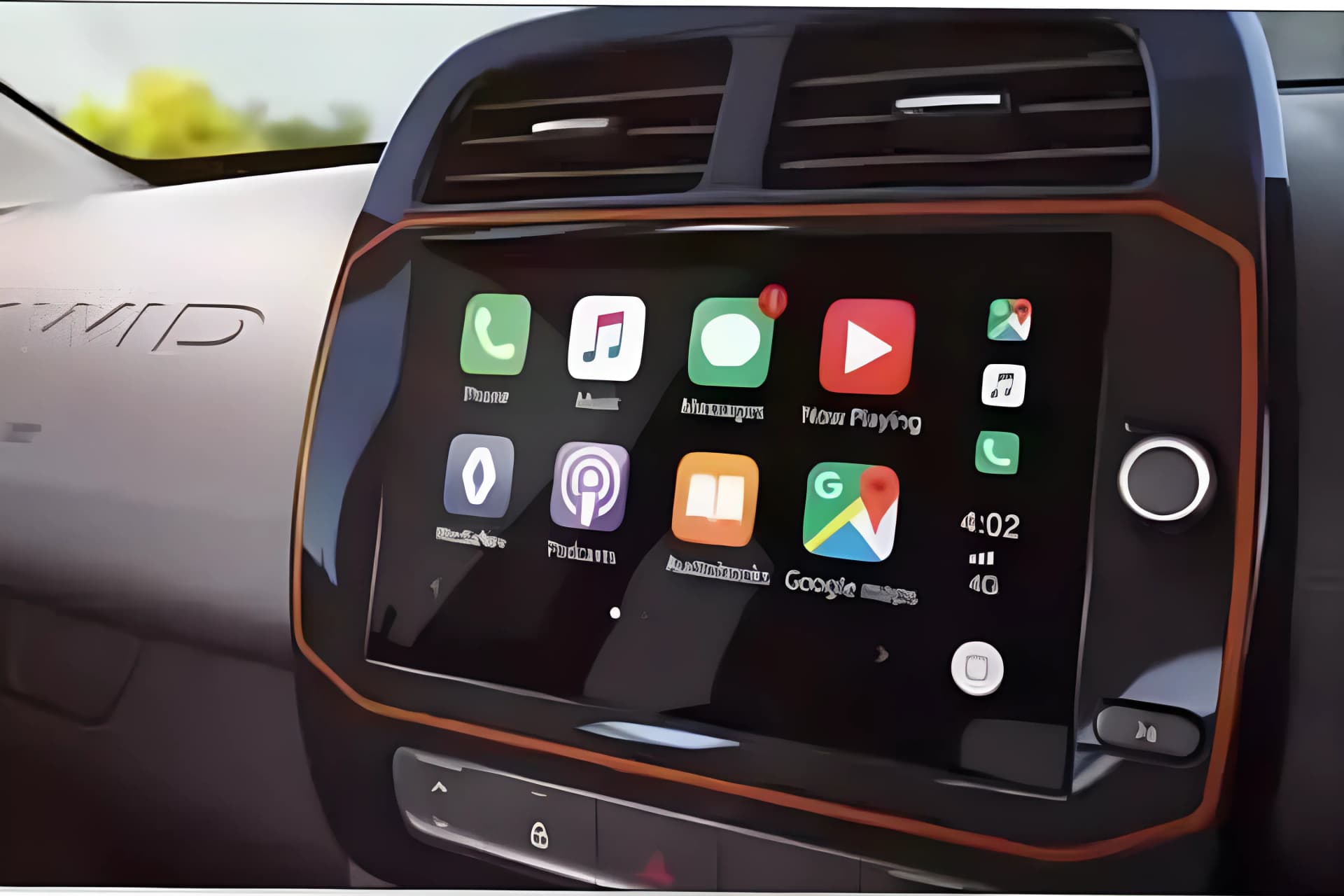 Renault Kwid Infontainment System View