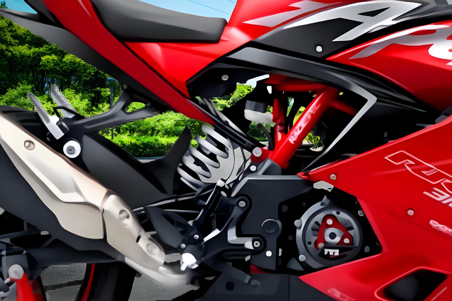 TVS Apache RR 310 Engine View