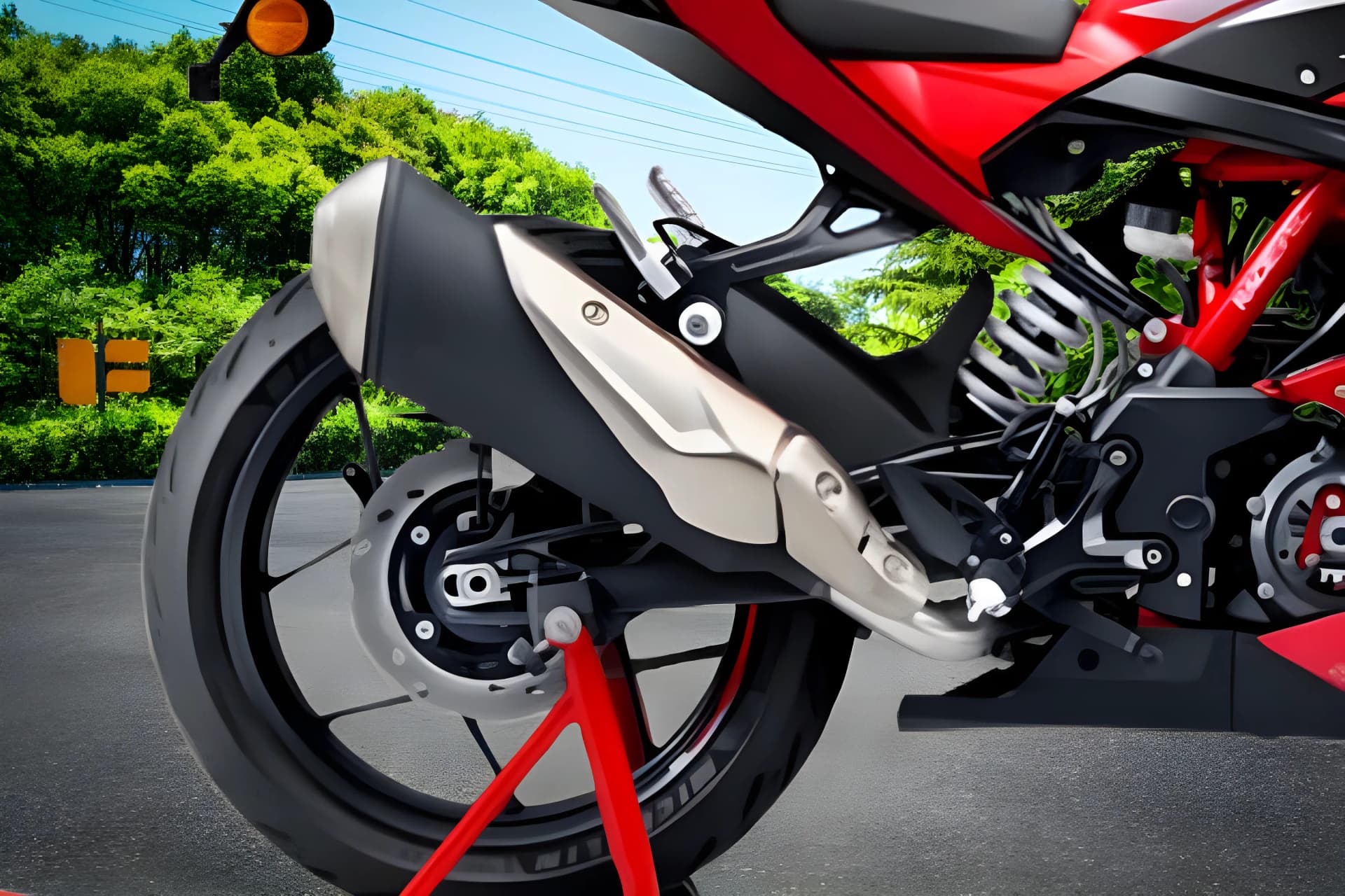TVS Apache RR 310 Silencer View