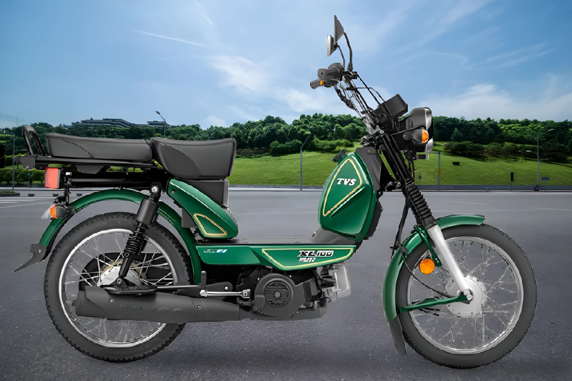 TVS XL 100 Heavy Duty Right Side View