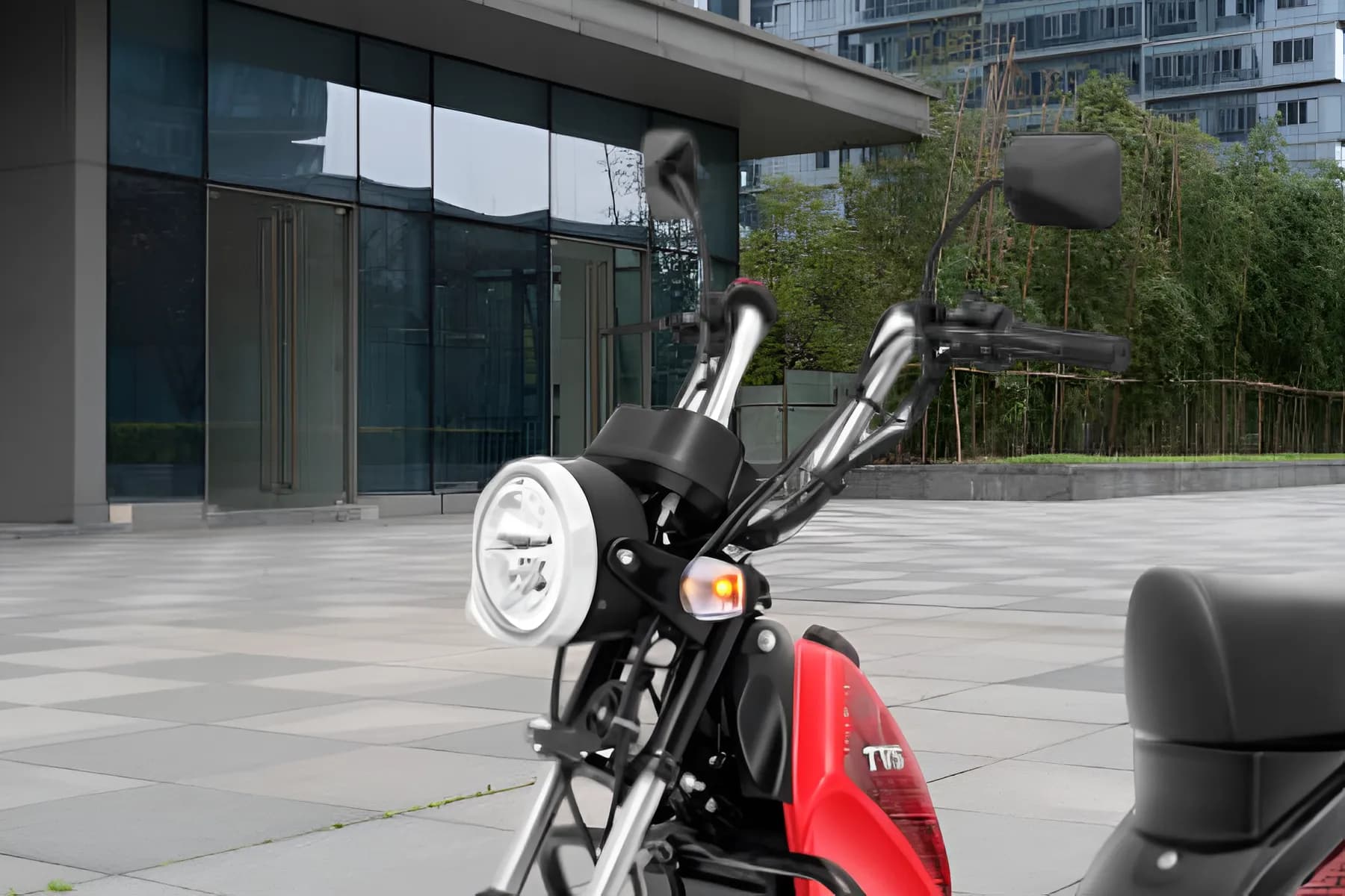 TVS XL 100 Heavy Duty Alloy Headlight View
