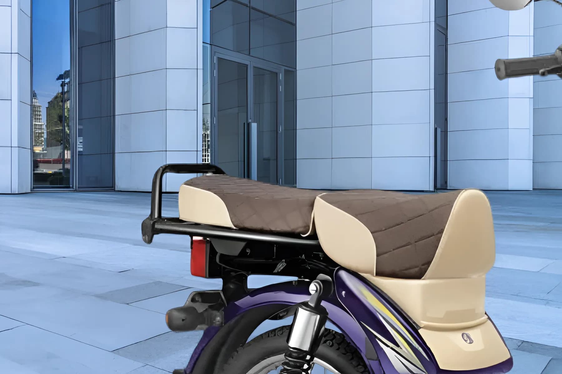 TVS XL 100 Win Edition Seat View