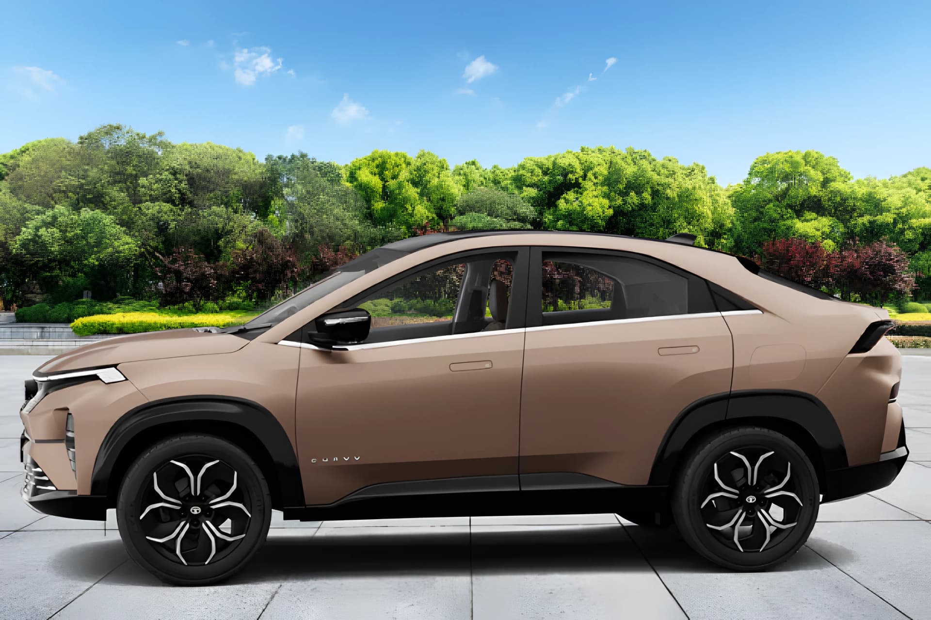 Tata Curvv Left Side View