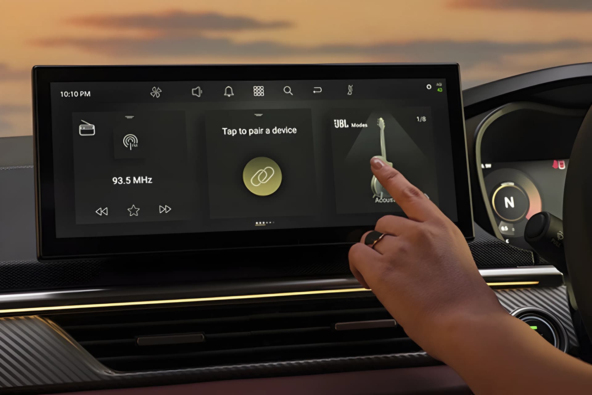 Tata Curvv Infontainment System View