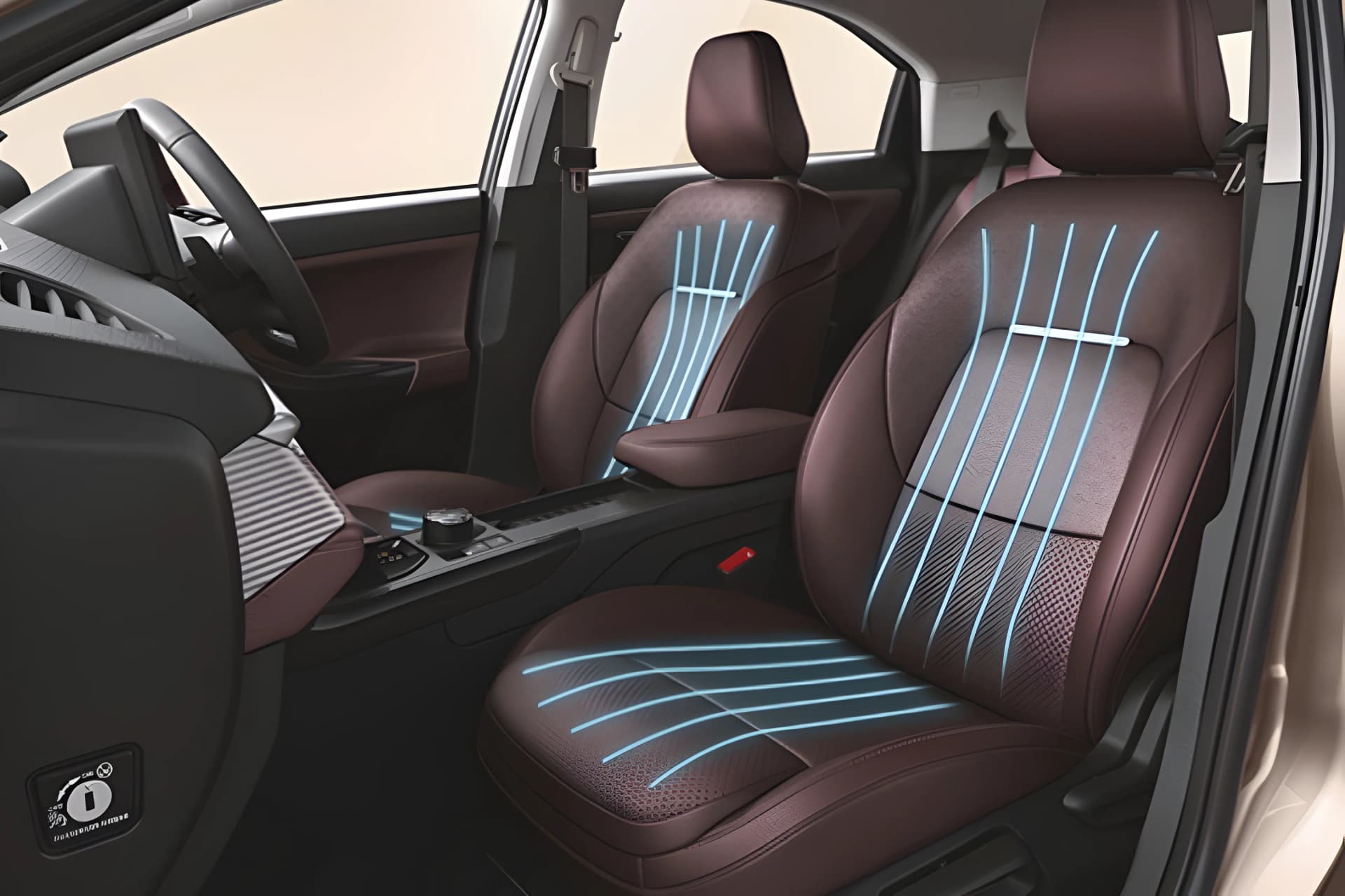 Tata Curvv Ventilated Front Seat View