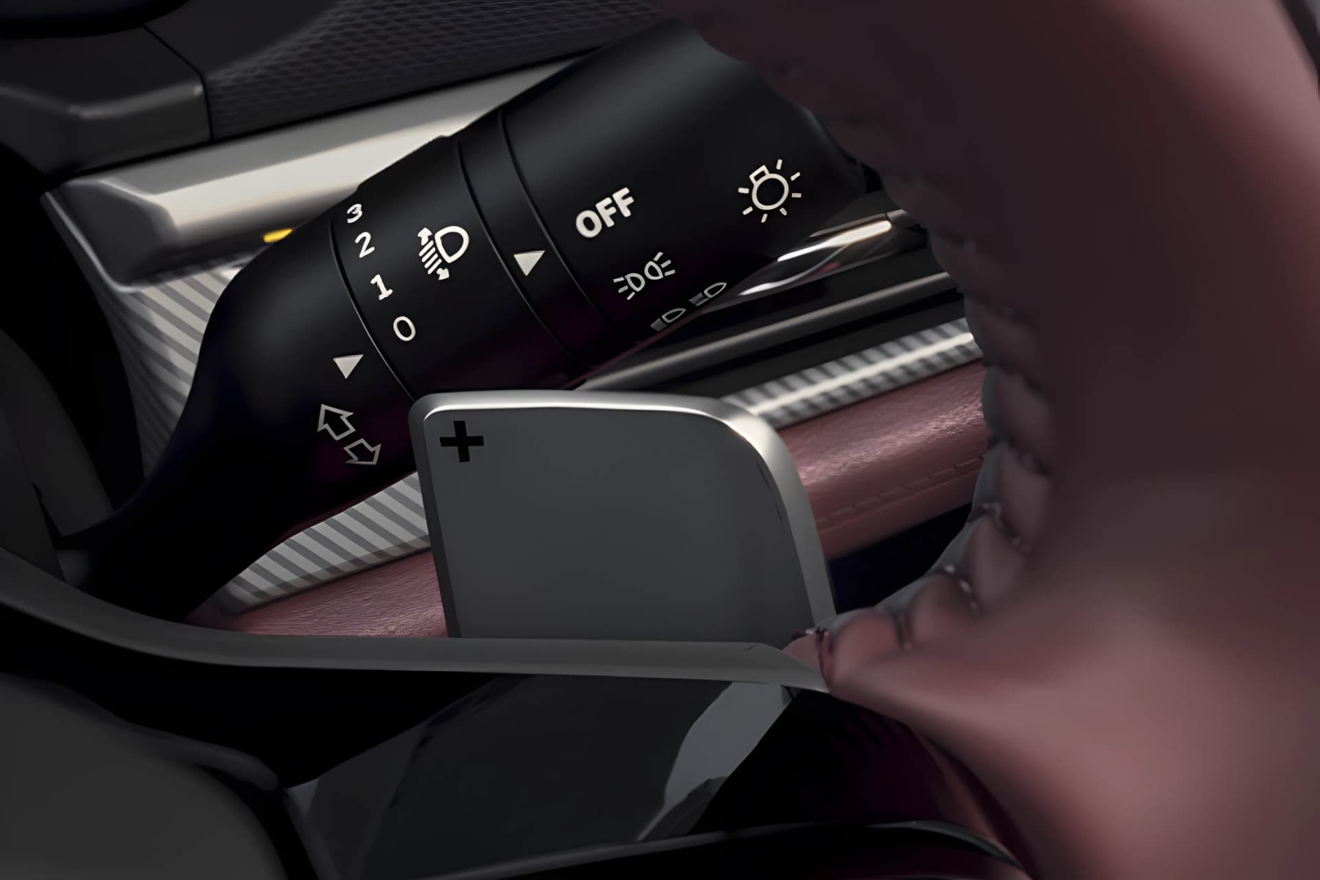 Tata Curvv Paddle Shifters View
