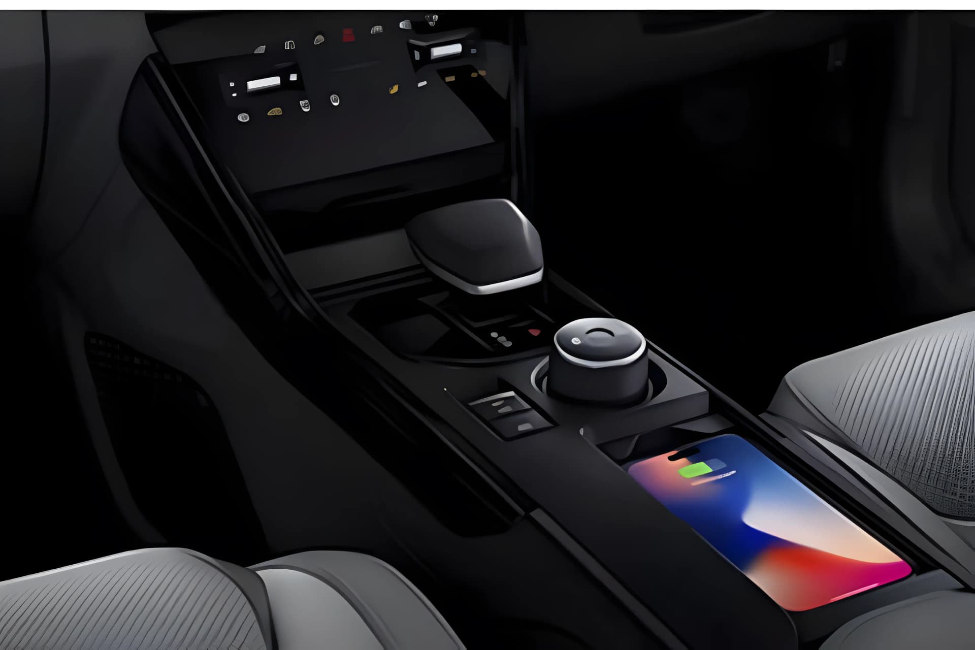 Tata Nexon EV Wireless Mobile Charger View