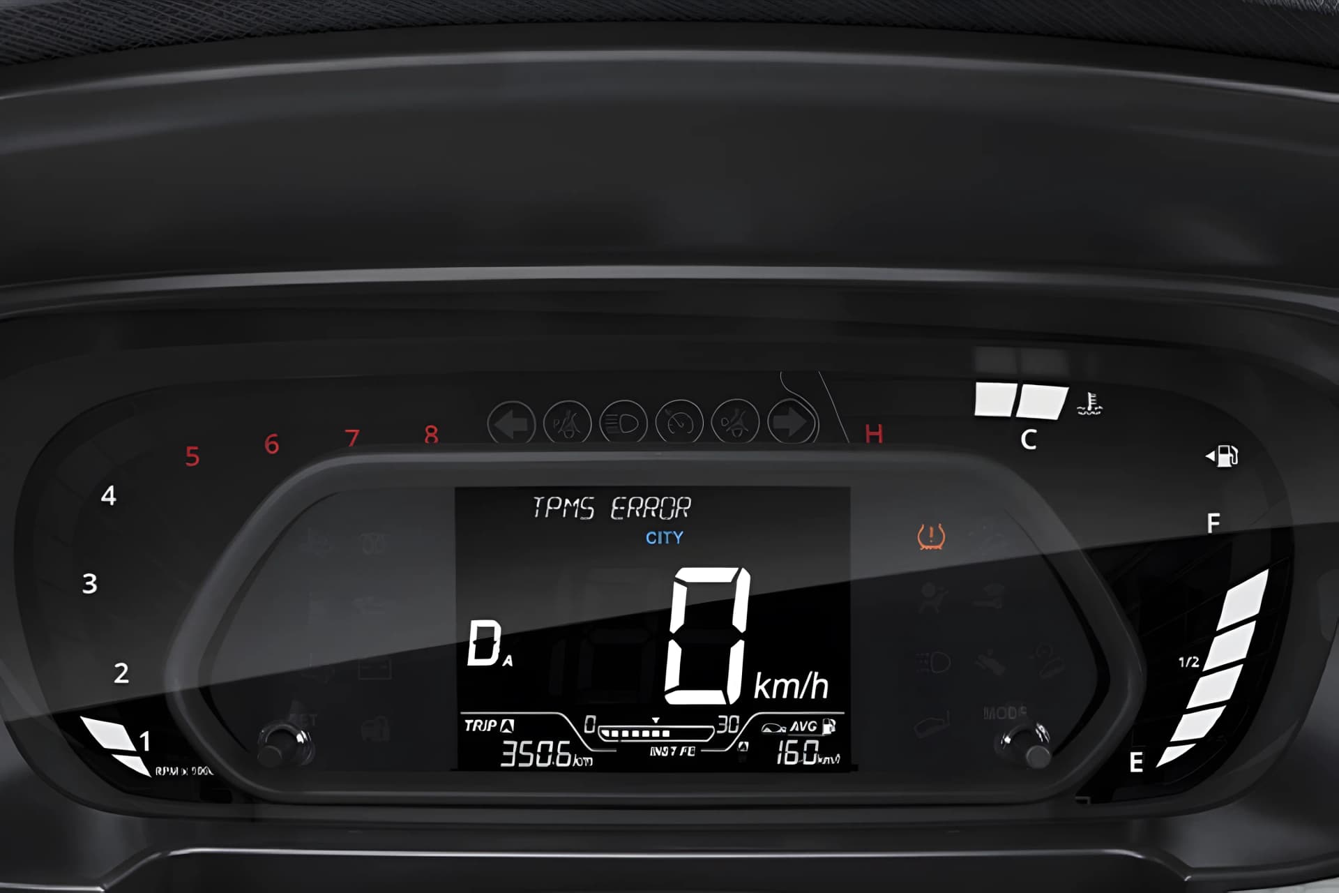 Tata Punch Instrument Cluster View