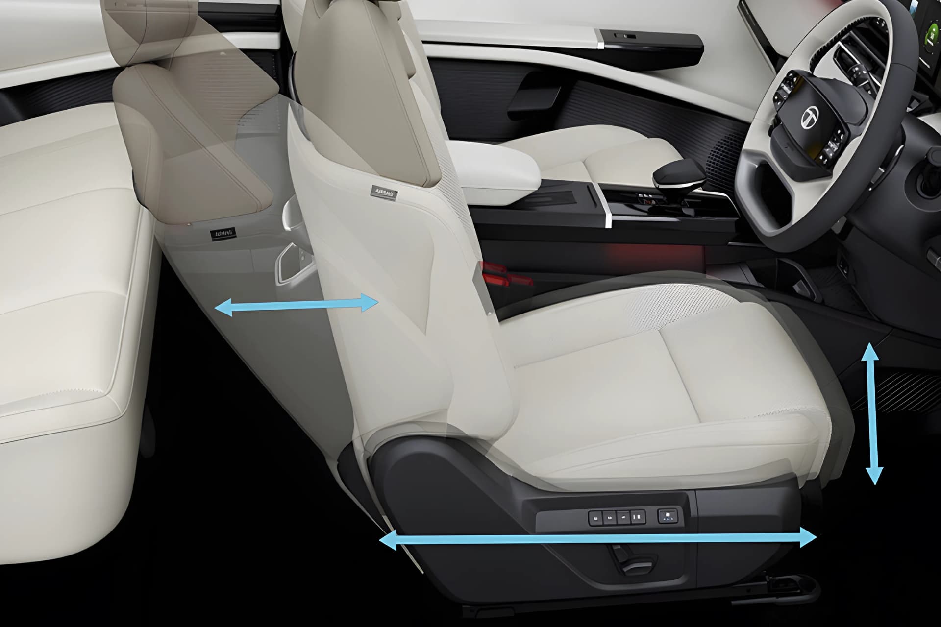 Tata Sierra Electric Adjustable Seat View