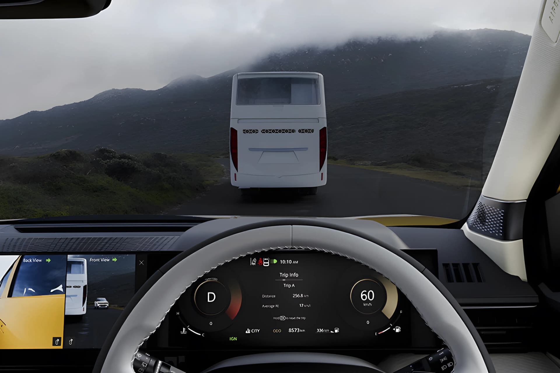 Tata Sierra Digital Instrument Cluster View