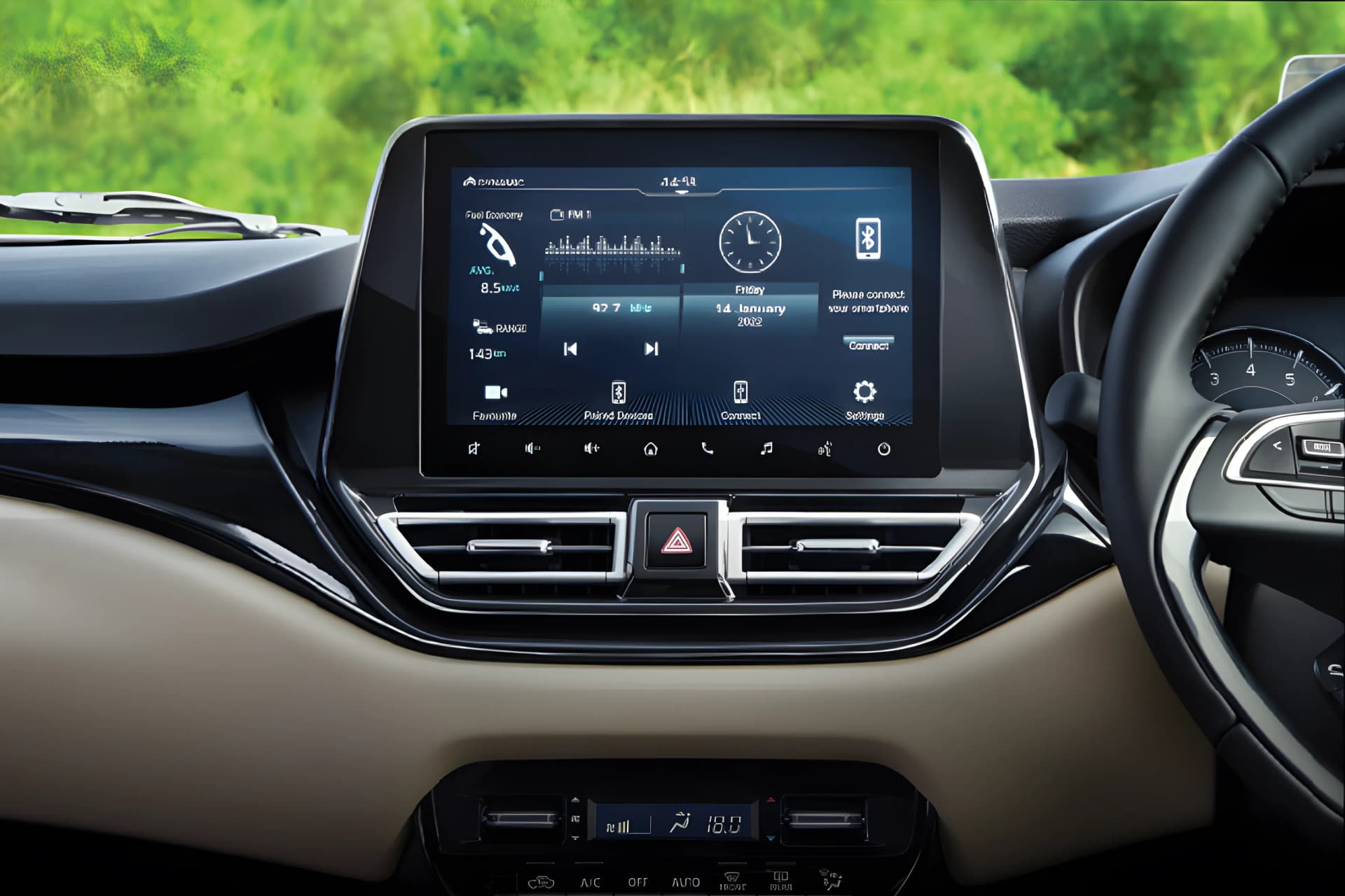 Toyota Glanza Infotainment System View