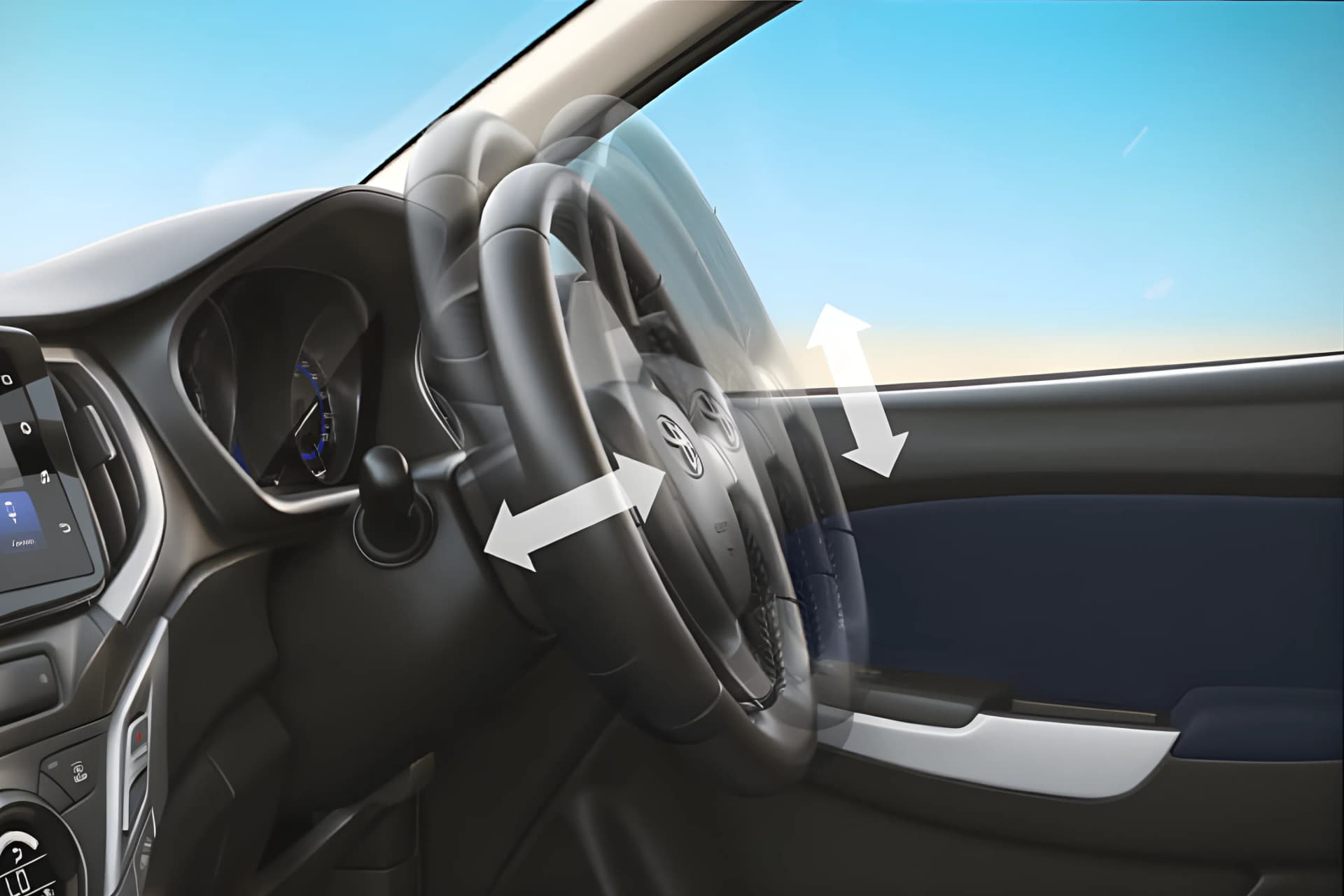Toyota Glanza Adjustable Steering Wheel View