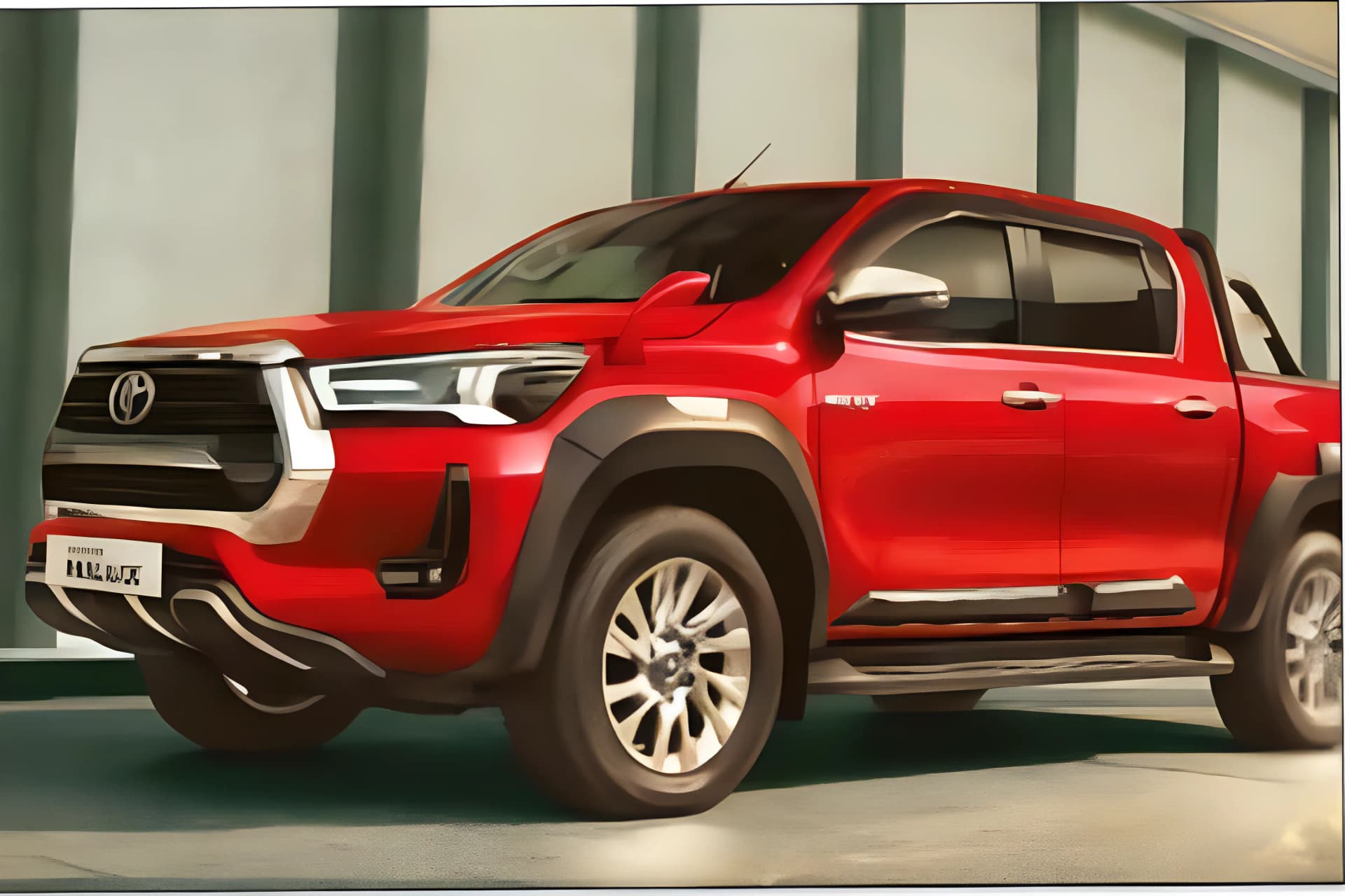 Toyota Hilux Left Side View