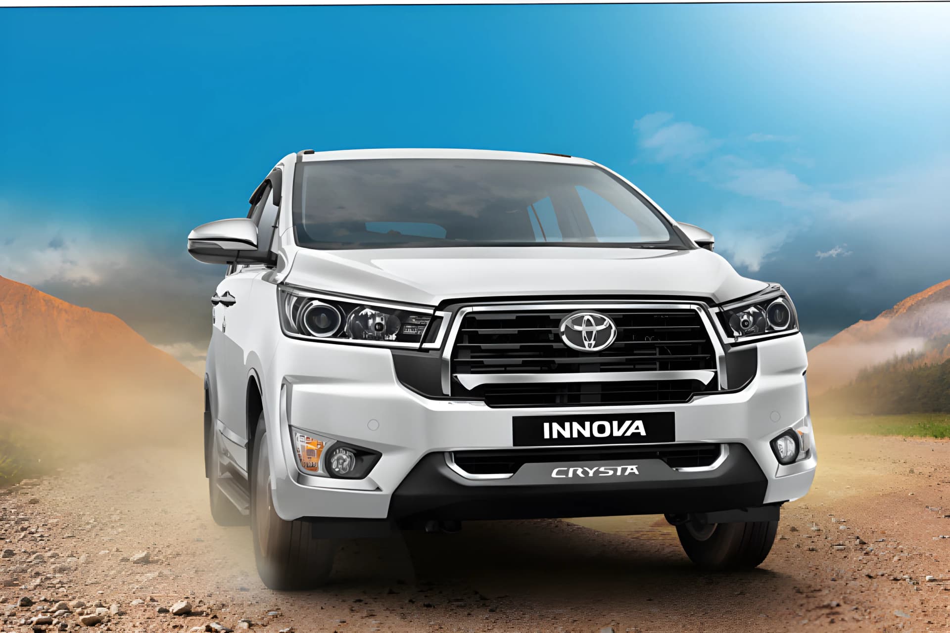 Toyota Innova Crysta Windshield View