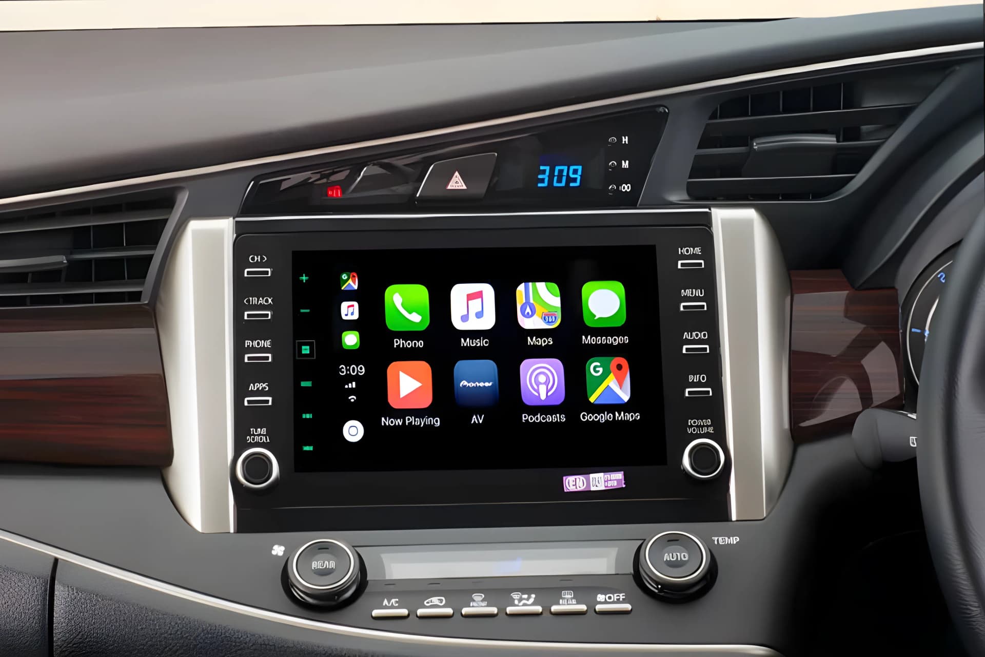 Toyota Innova Crysta Infotainment System View